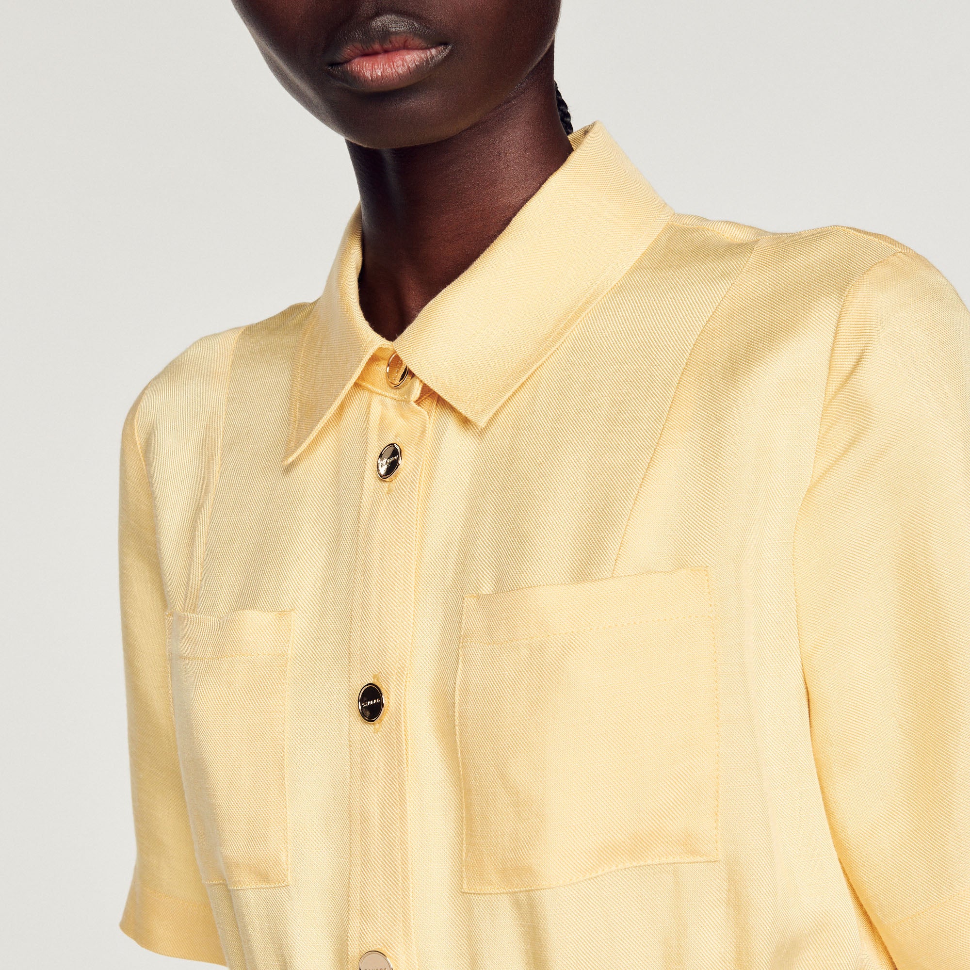 Robe courte boutonnée Sandro seconde main