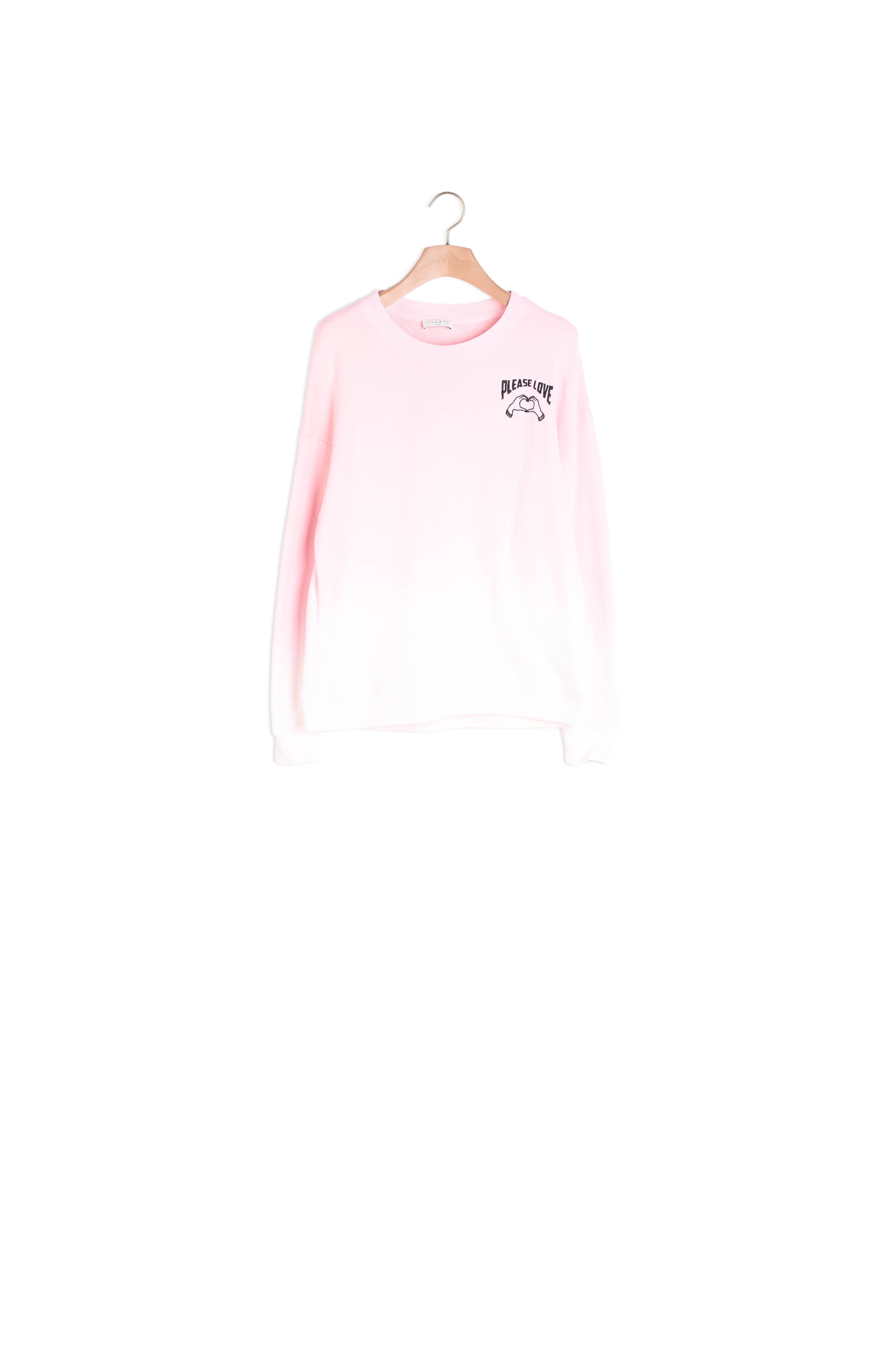 Sweatshirt dégradé avec broderie Sandro seconde main