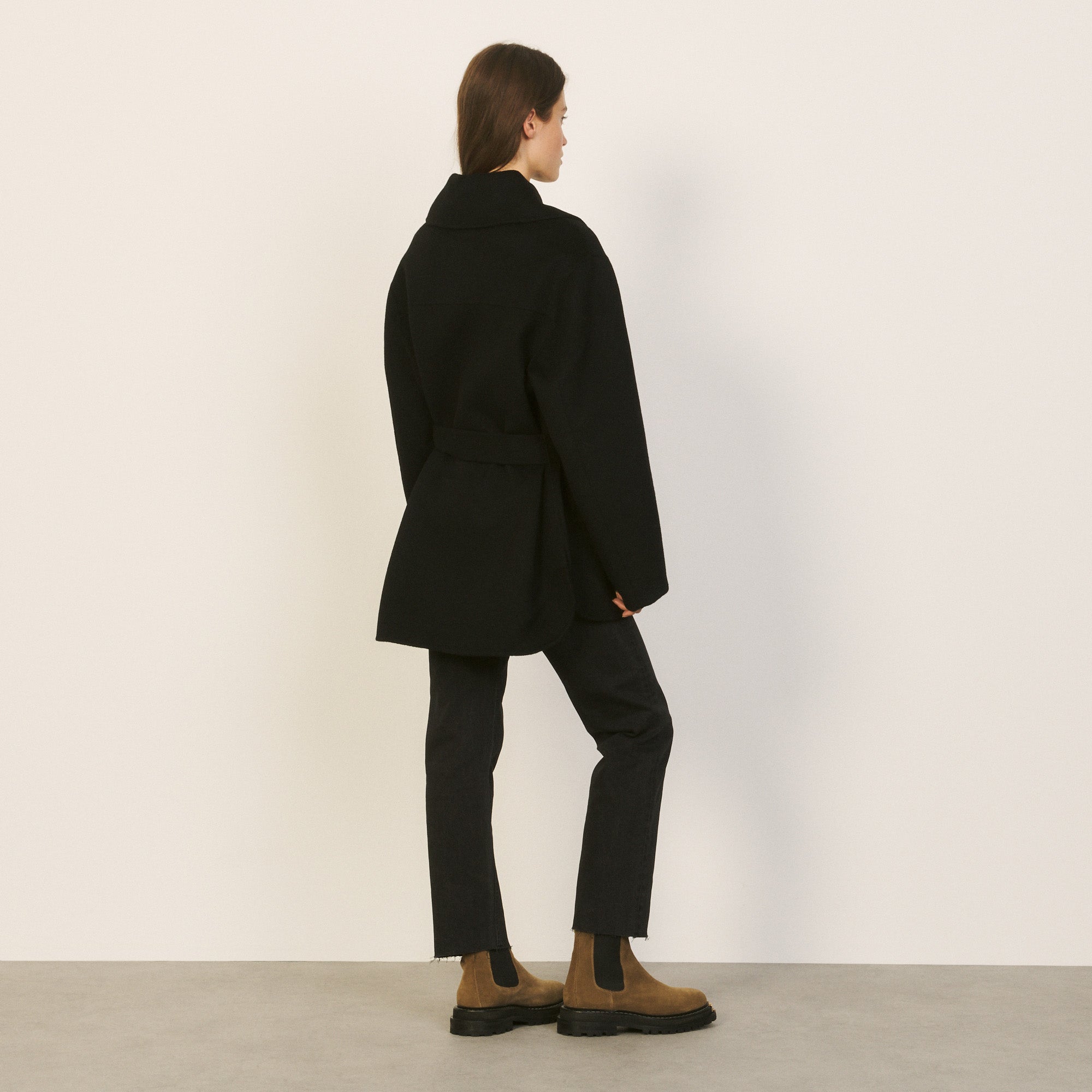 Outerwear Noir Sandro seconde main