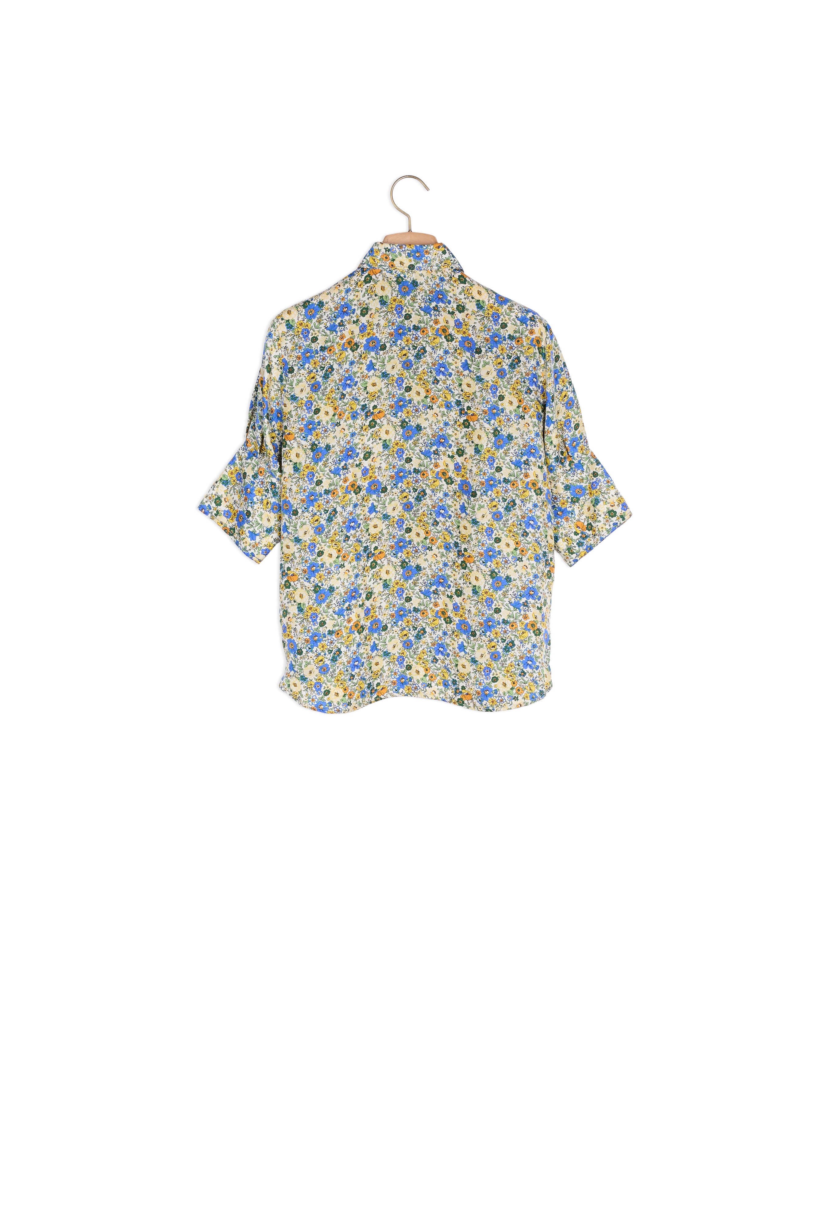 Chemise manches courtes imprimé Blossom Sandro seconde main
