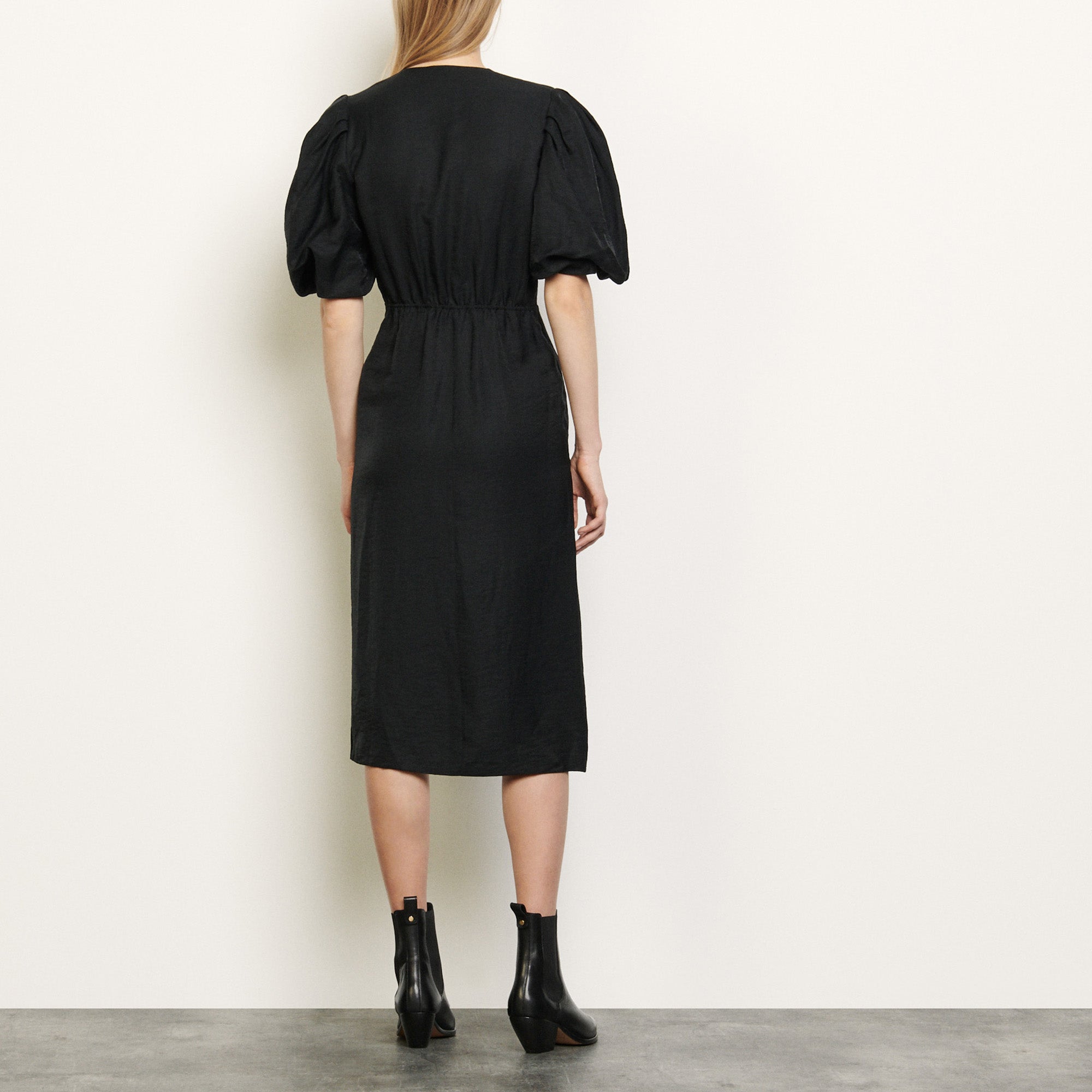 Robe en lin à nouer Sandro seconde main