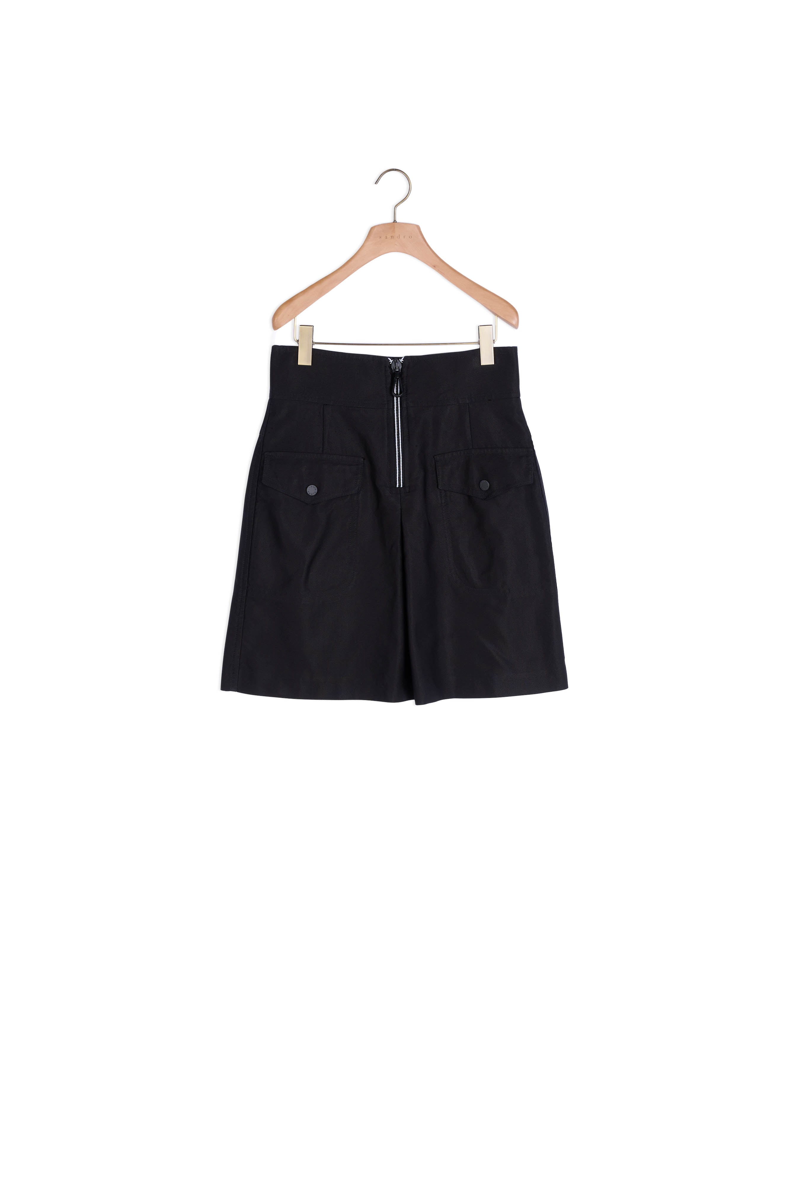 Jupe taille haute avec zip contrasté Sandro seconde main