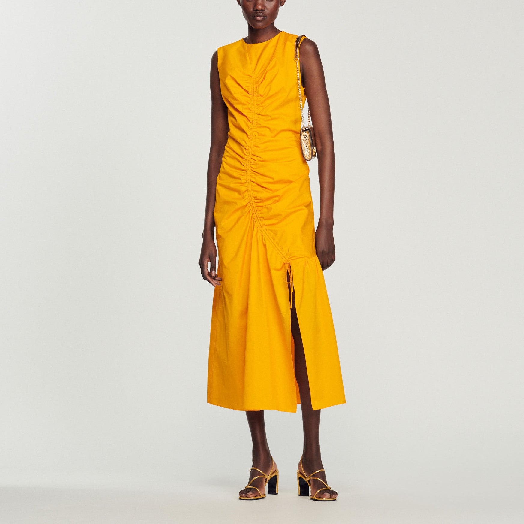 Robe longue froncée Sandro seconde main