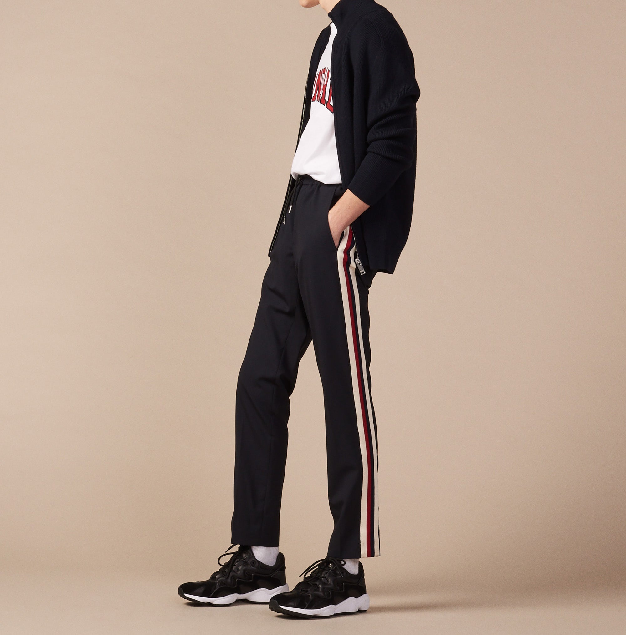 Pantalon orné de galon graphique Sandro seconde main