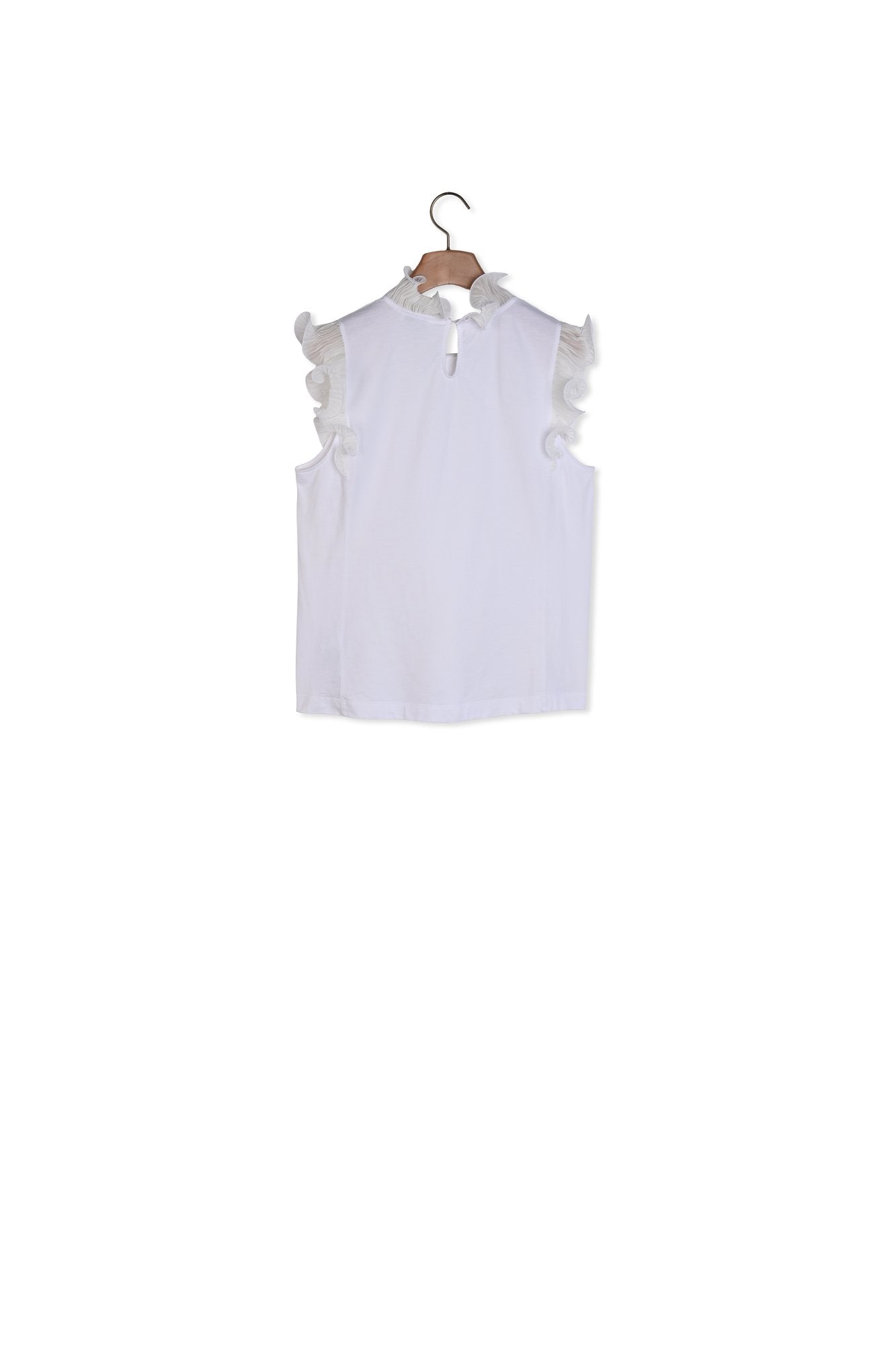 Débardeur au col et manches à volants Sandro seconde main