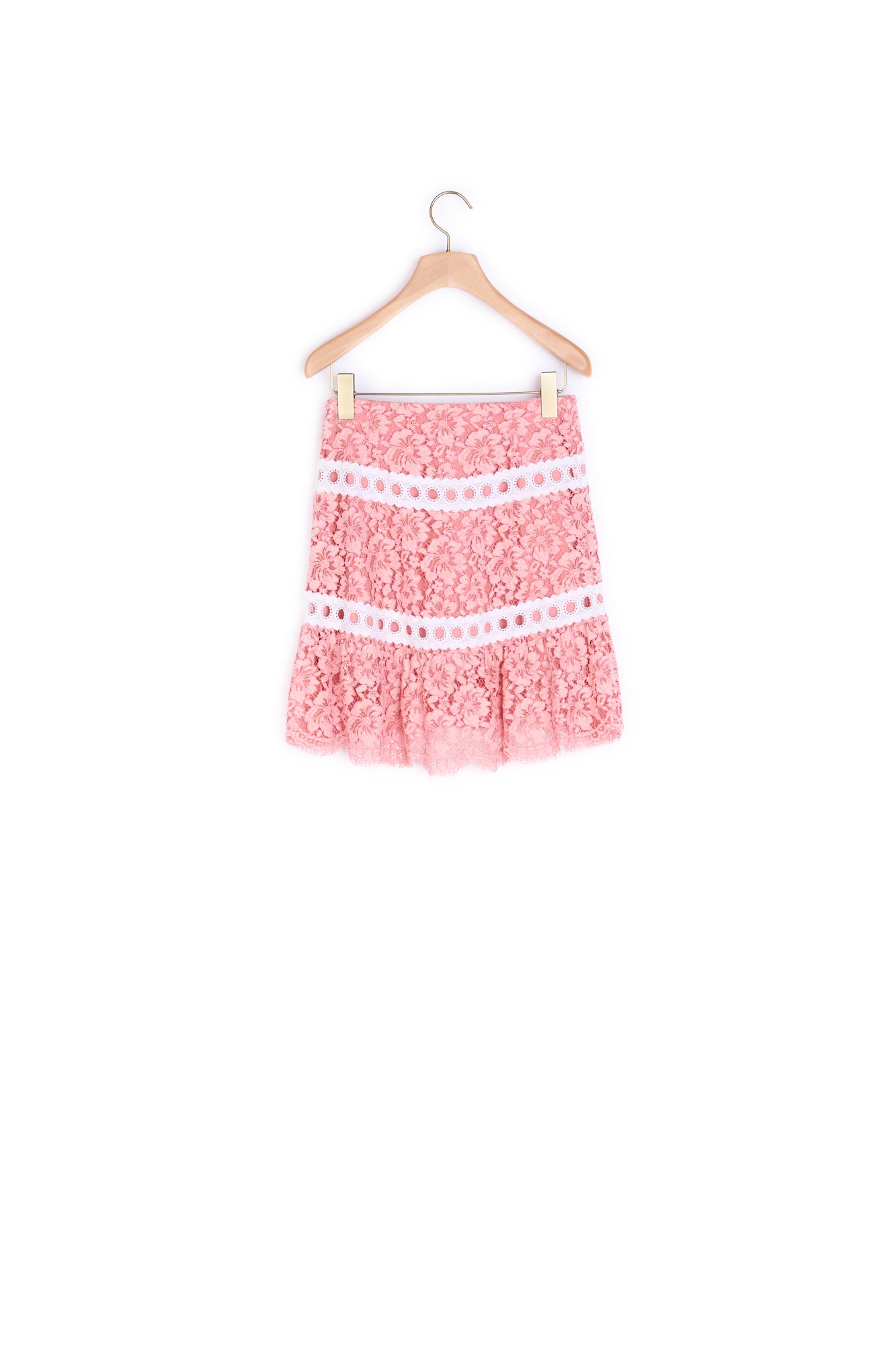 Jupe en dentelle ornée de galons Sandro seconde main