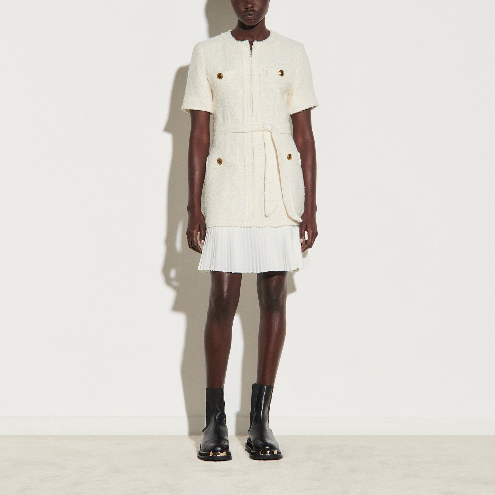 Robe Manteau en lainage effet tweed Sandro seconde main