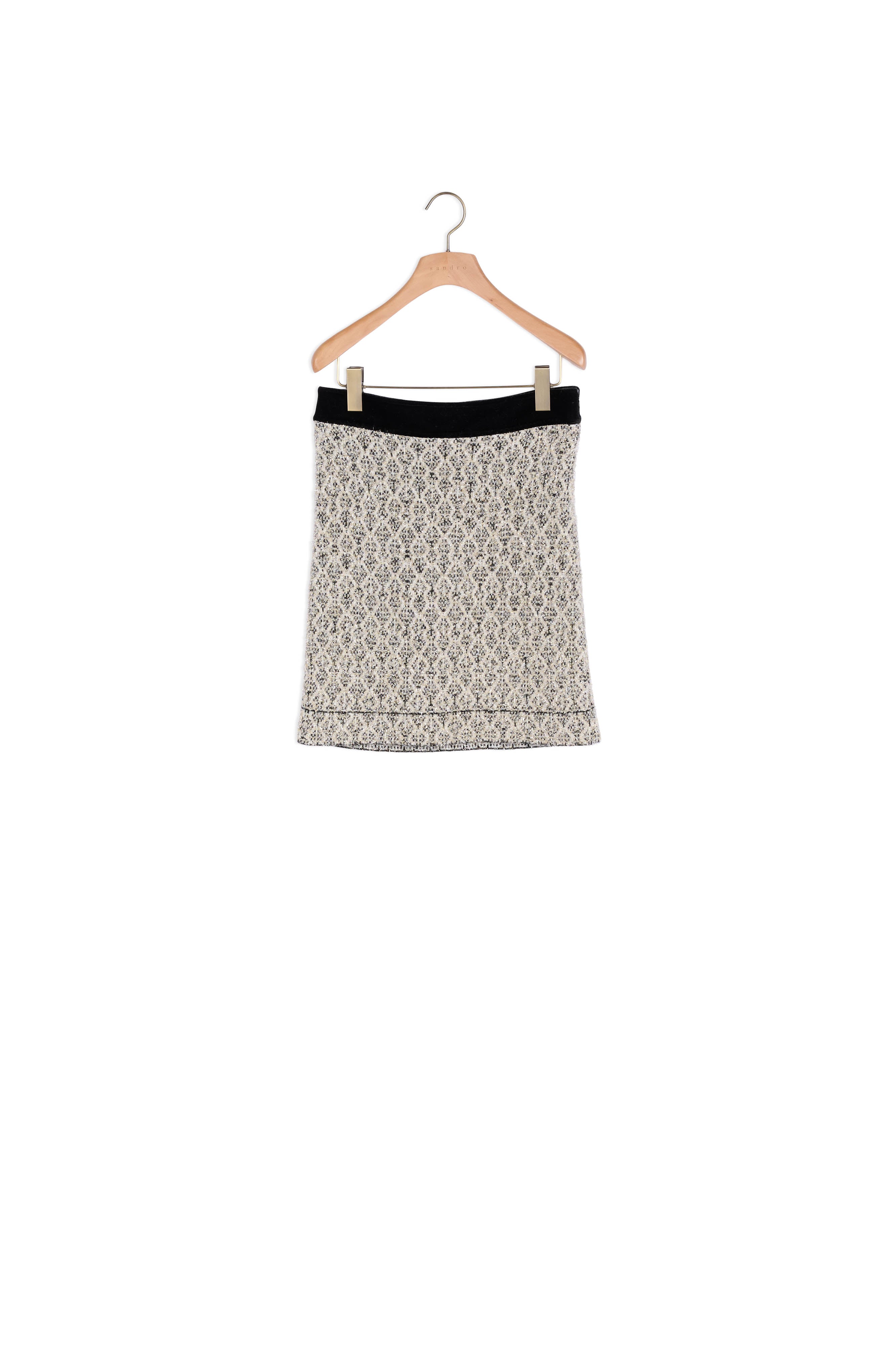 Jupe courte en Maille jacquard Sandro seconde main