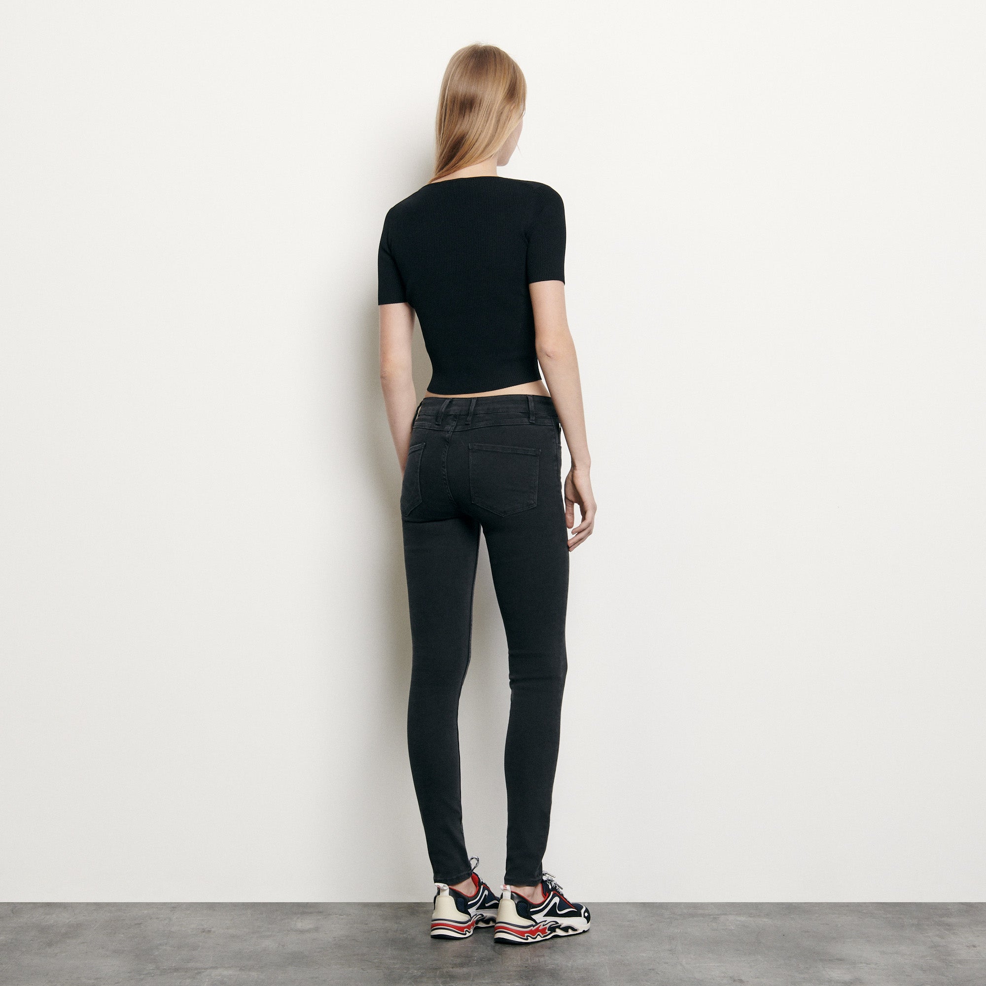 Top court en Maille côtelée Sandro seconde main