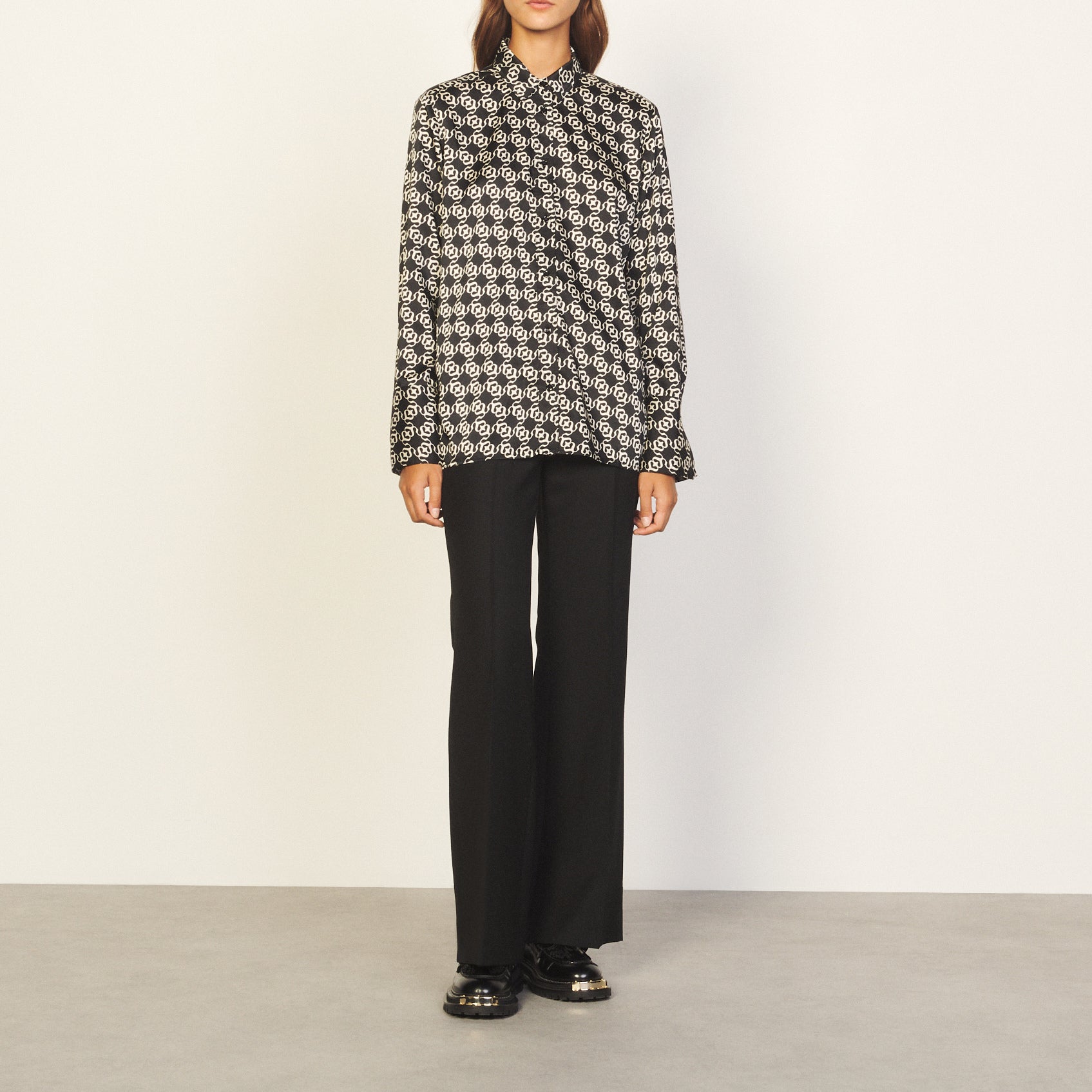 Chemise imprimée Sandro seconde main