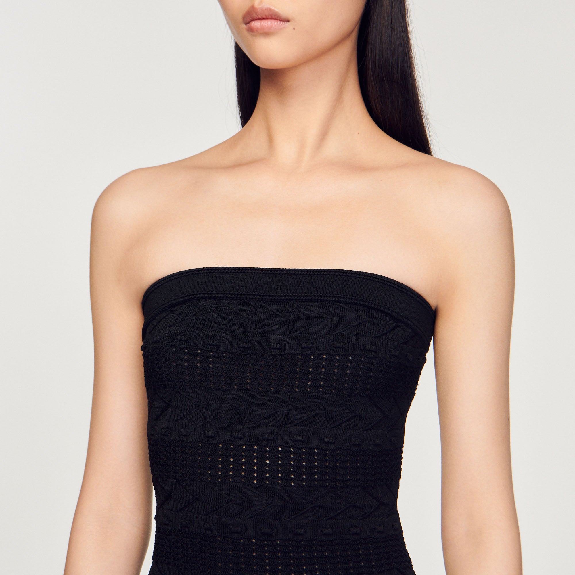 Robe bustier frangée Sandro seconde main