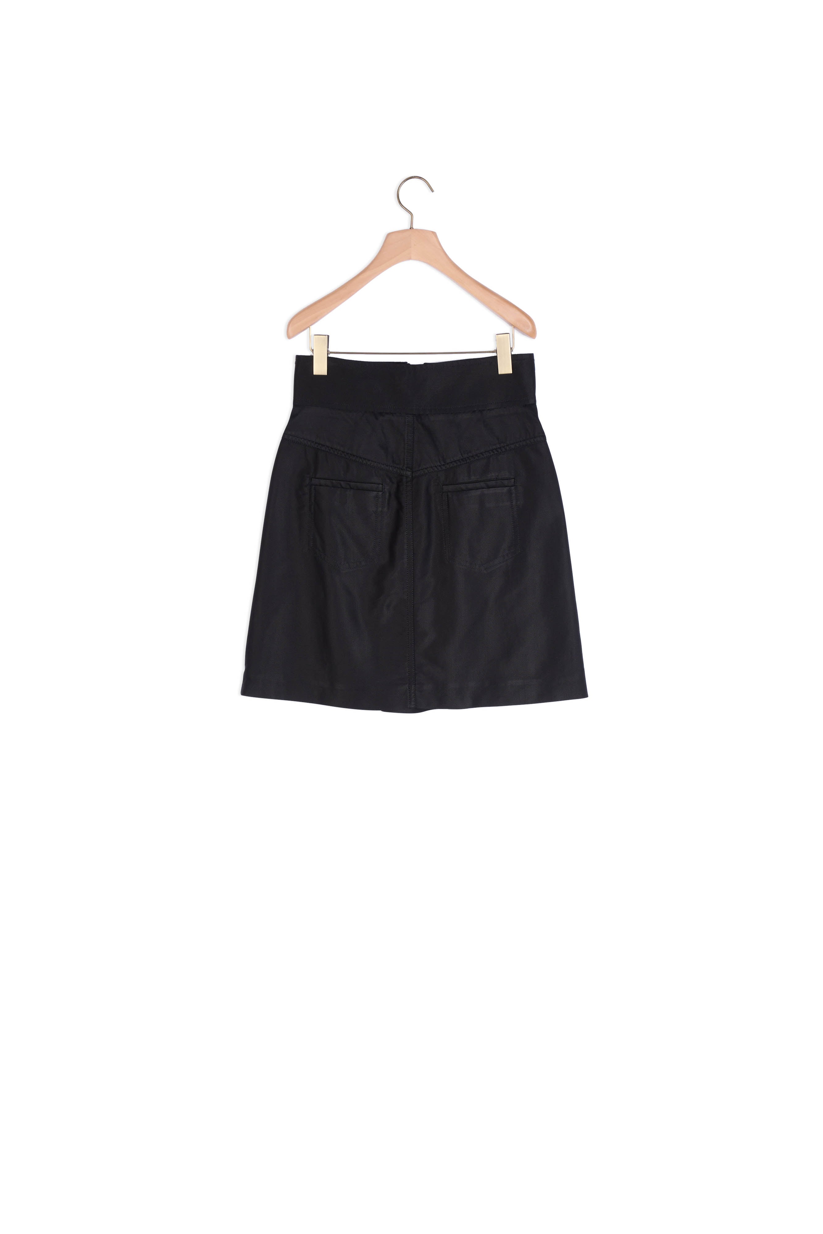 Jupe taille haute avec zip contrasté Sandro seconde main