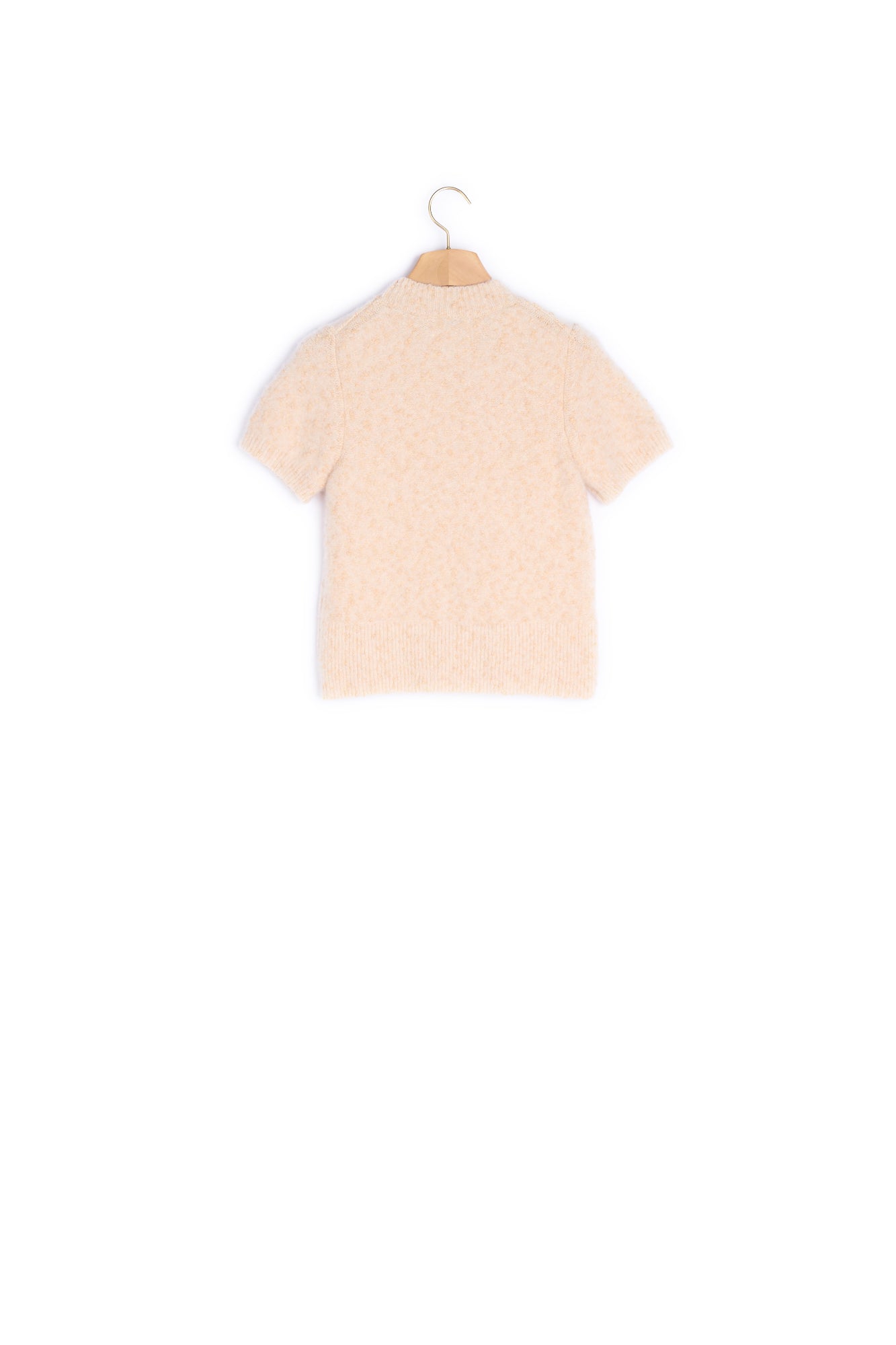 Pull court en Maille effet tweed Sandro seconde main