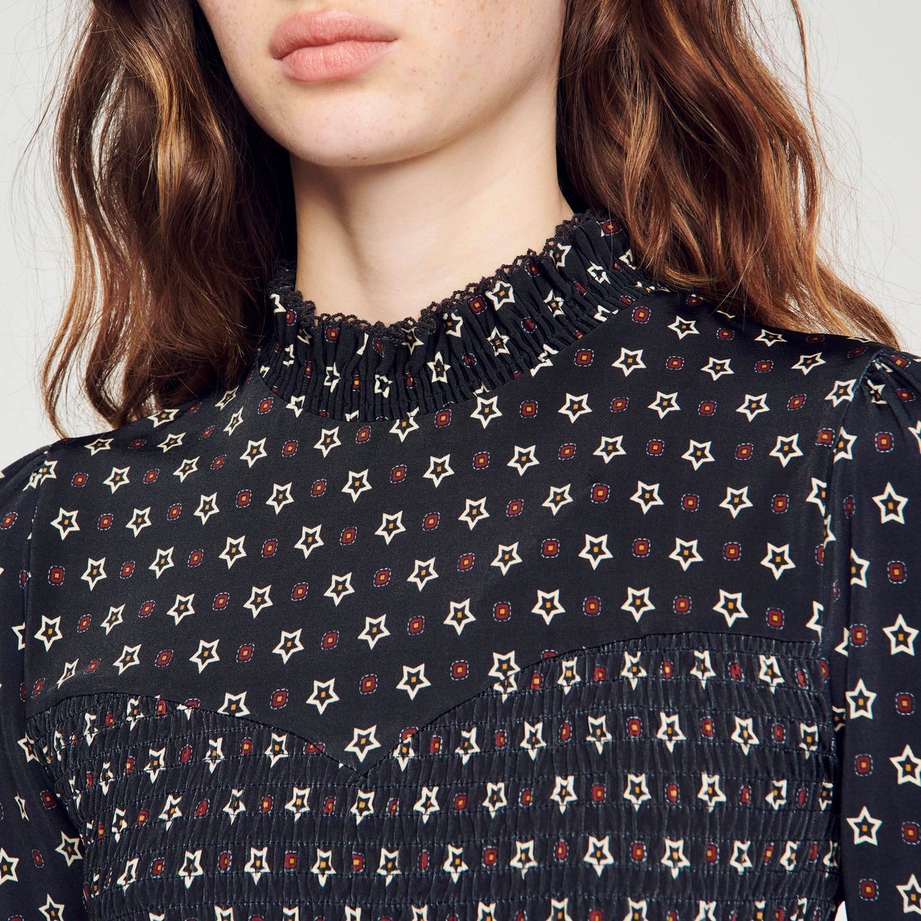 Top imprimé étoiles Sandro seconde main