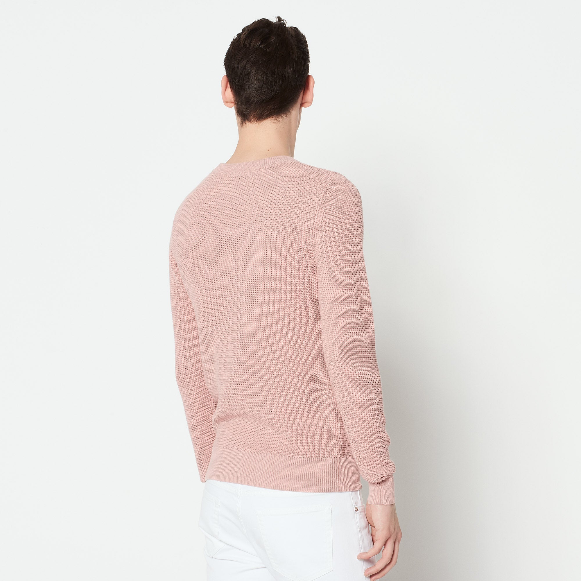 Pull à col rond en maille point de riz Sandro seconde main