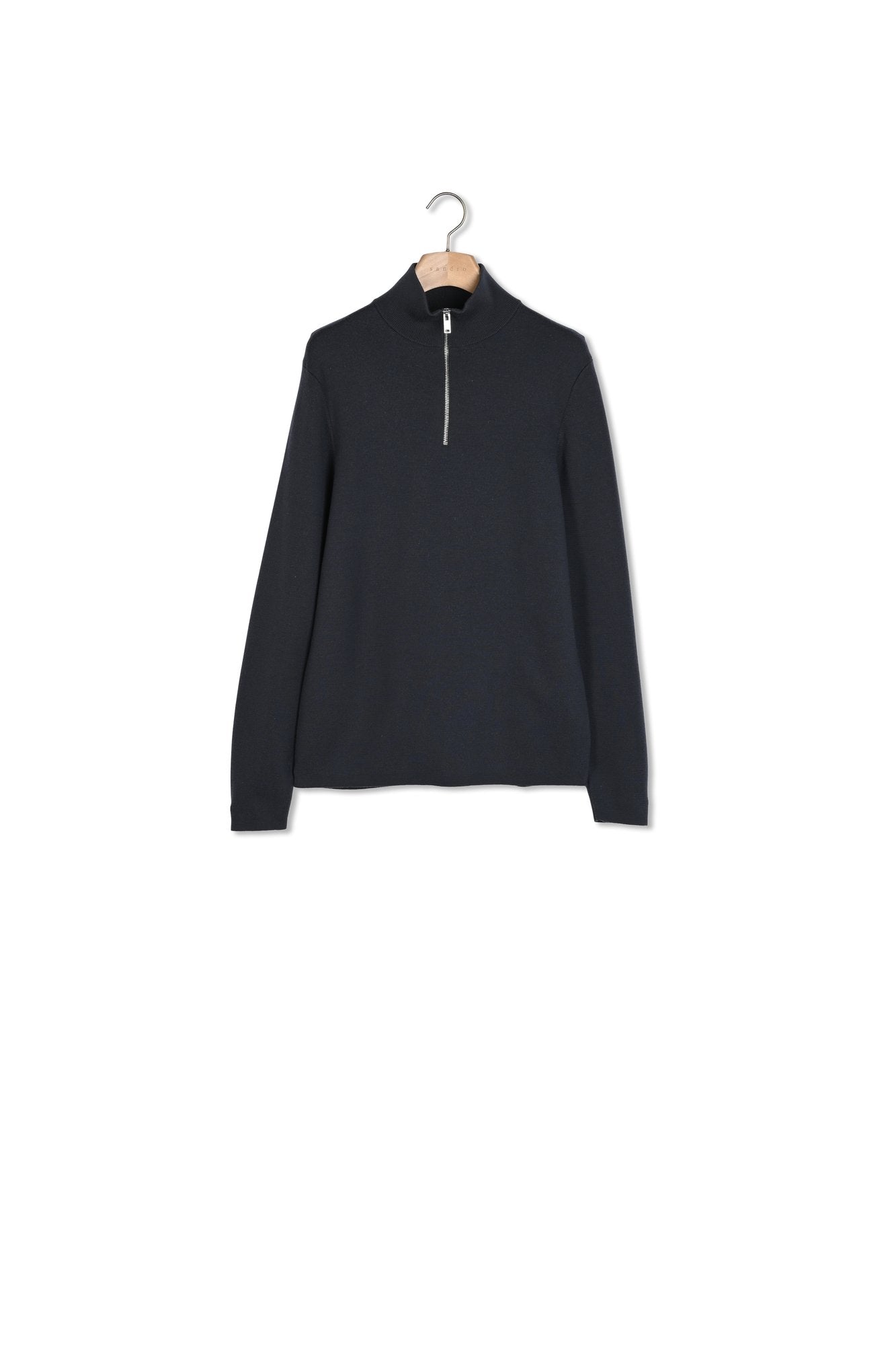 Pull en laine à col zippé Sandro seconde main