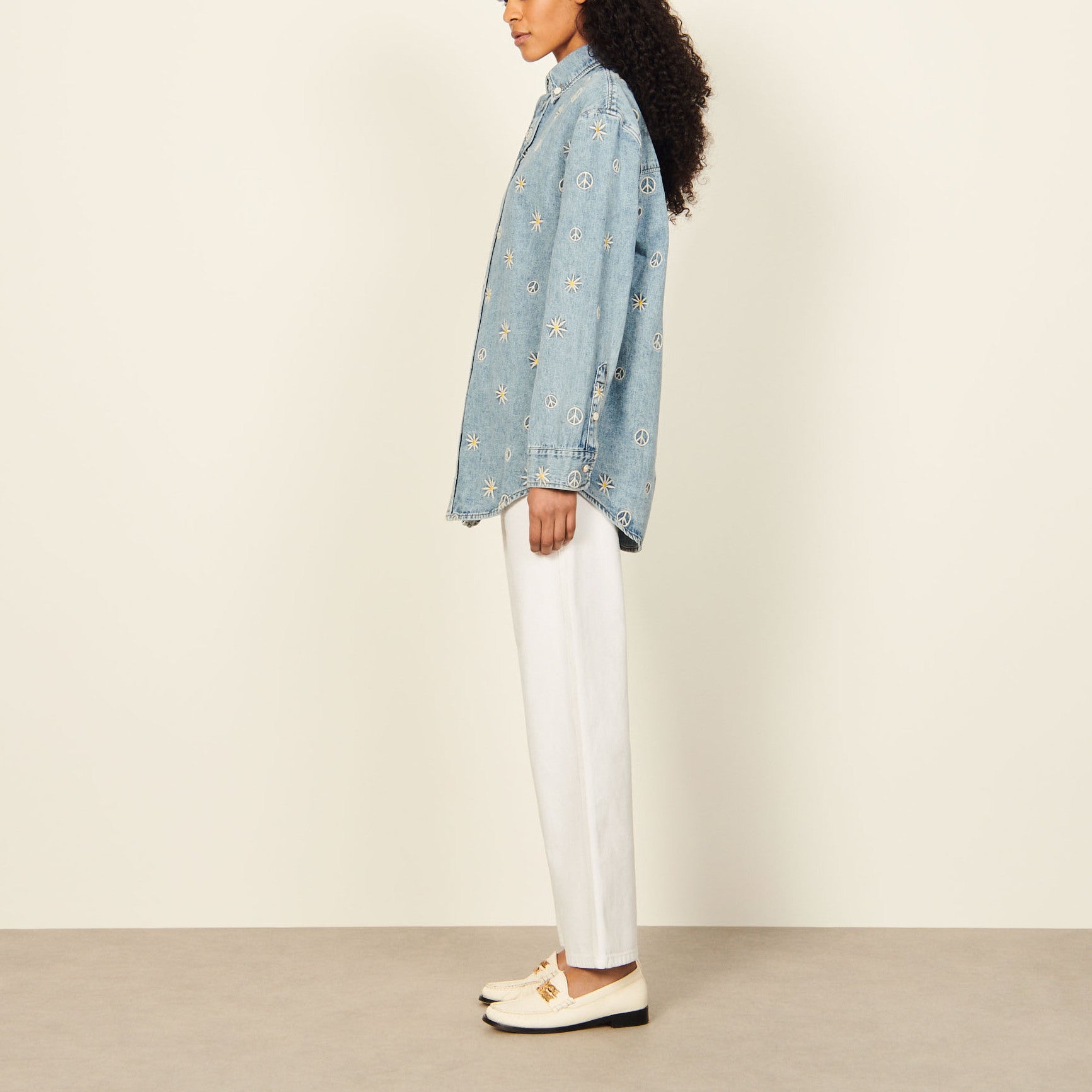 Chemise brodée ) Sandro seconde main