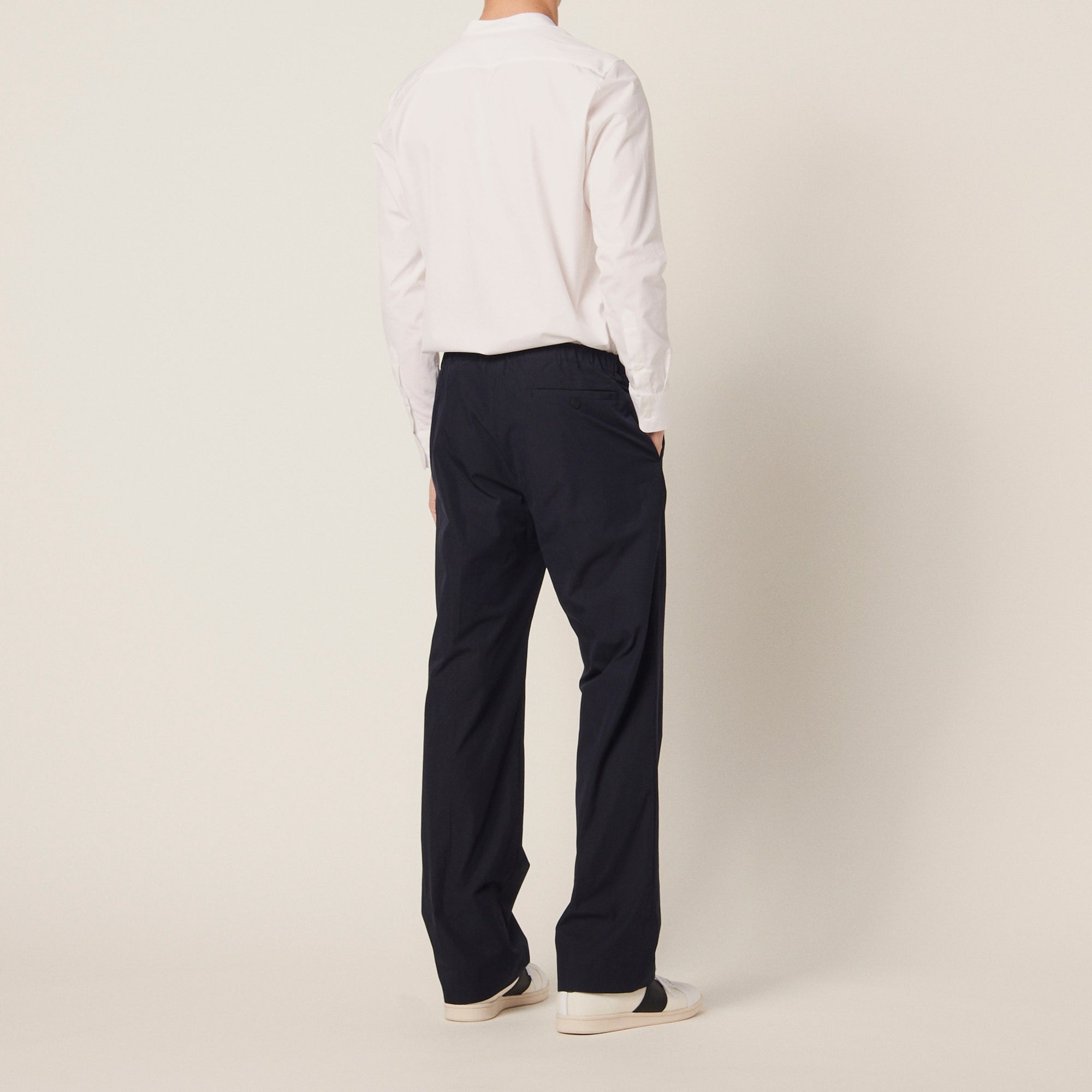 Pantalon taille élastique en coton Sandro seconde main