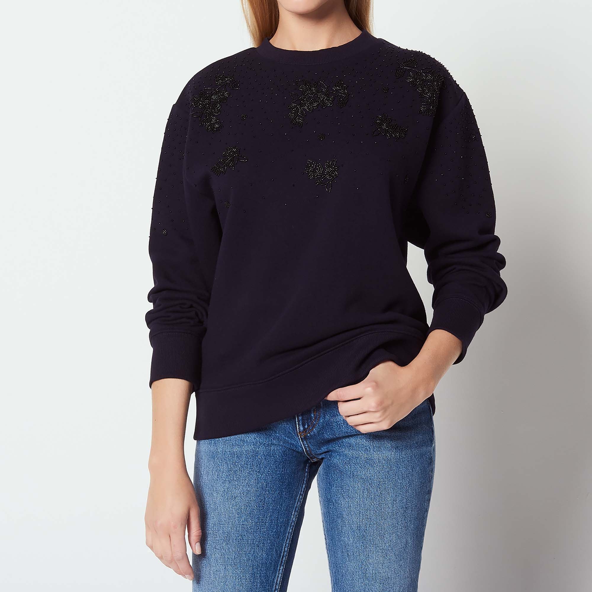 Sweat brodé de perles Sandro seconde main