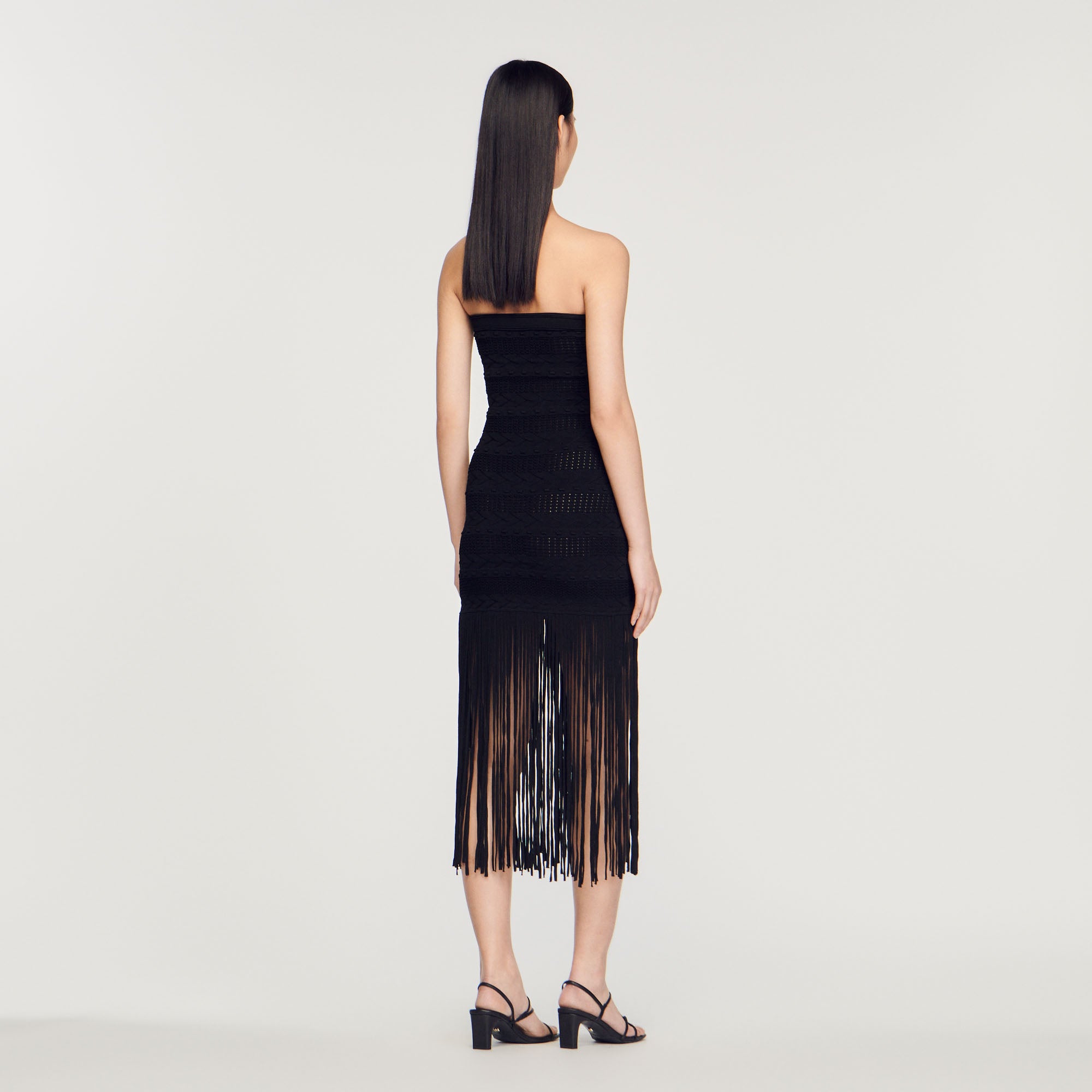 Robe bustier frangée Sandro seconde main