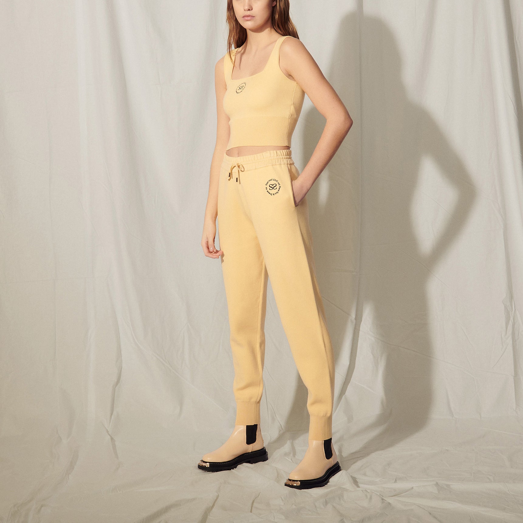 Brassière en Maille avec broderie Sandro seconde main