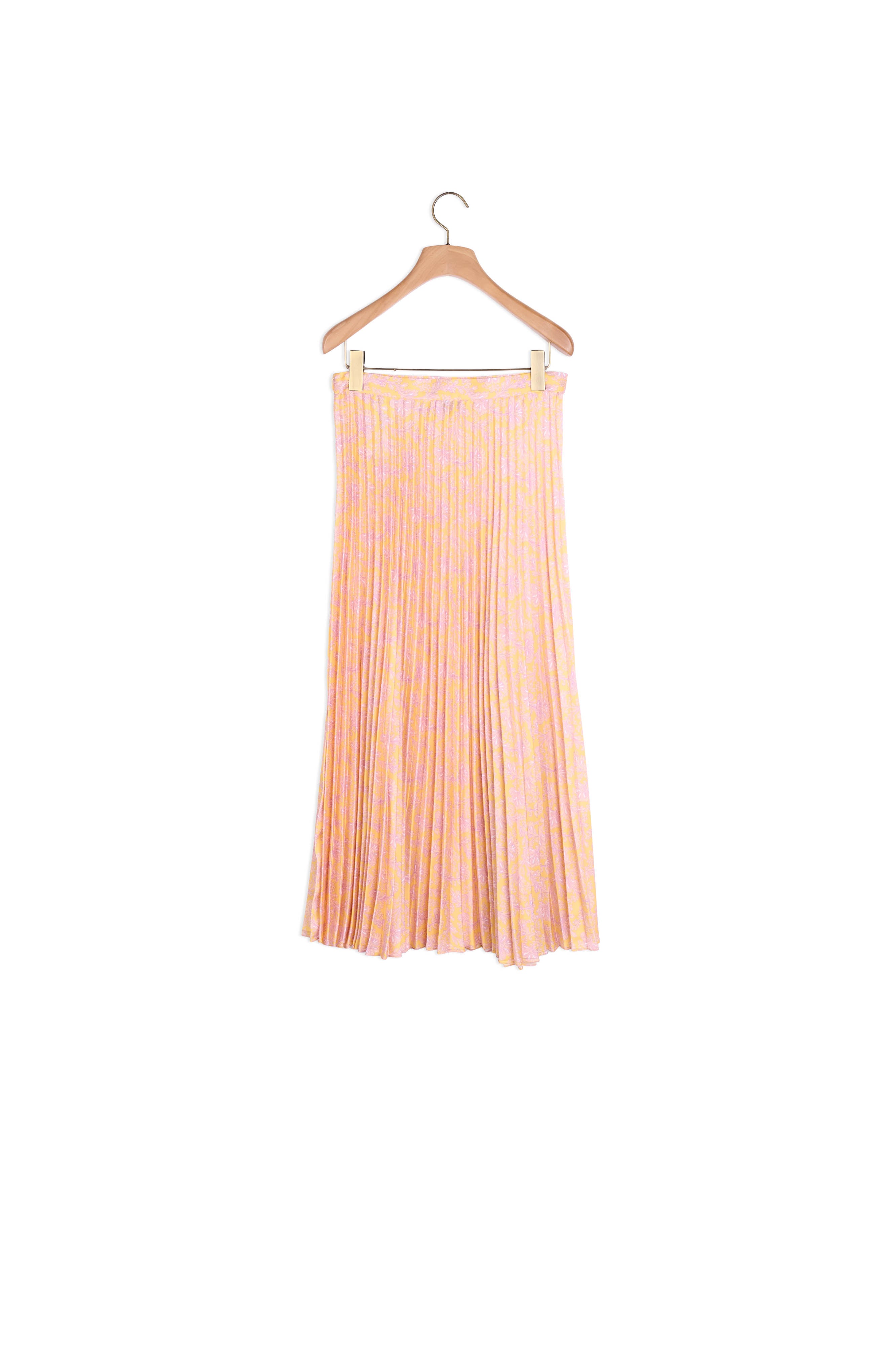 Jupe midi plissée imprimée Sandro seconde main