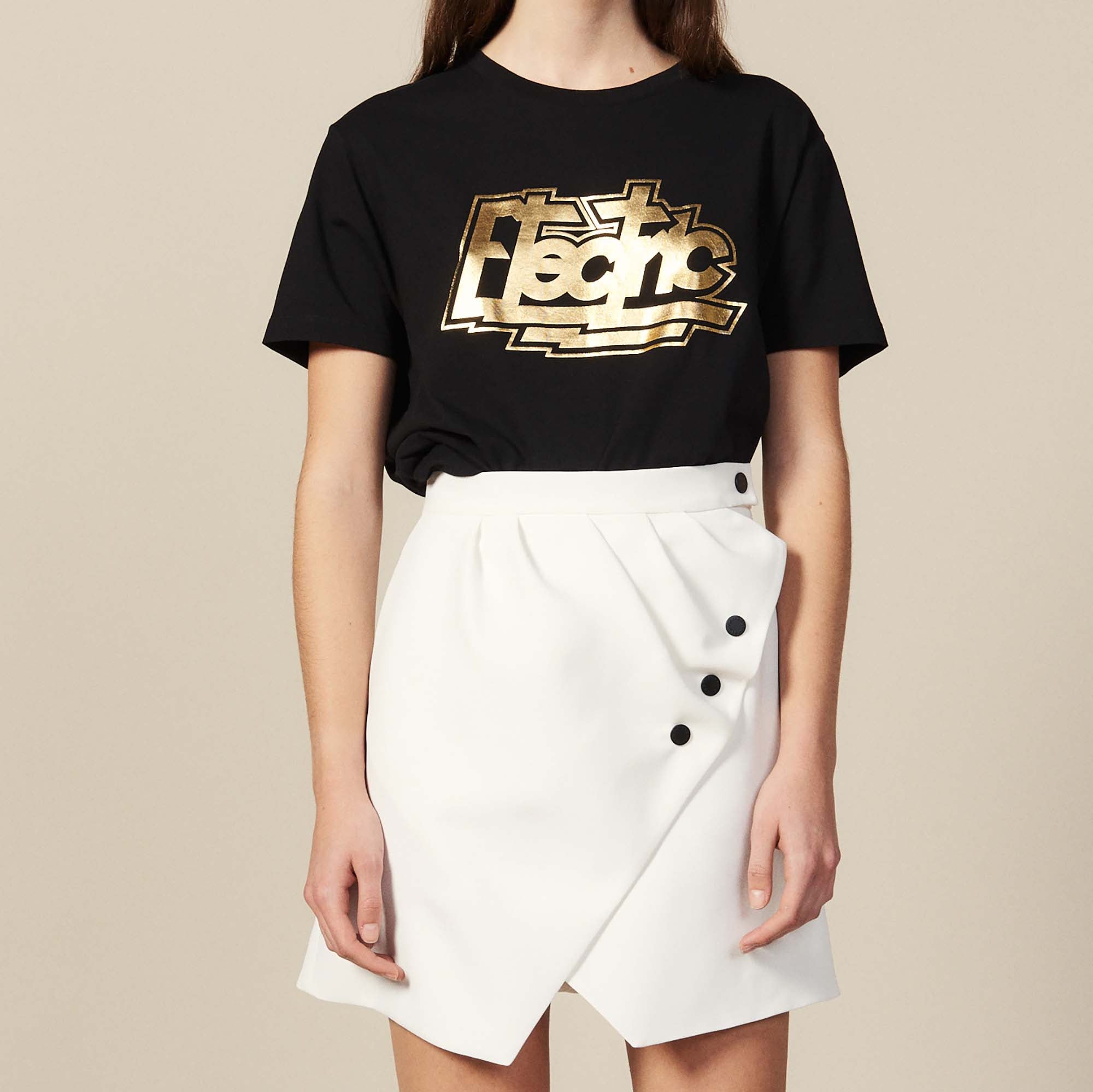 Jupe courte portefeuille Sandro seconde main