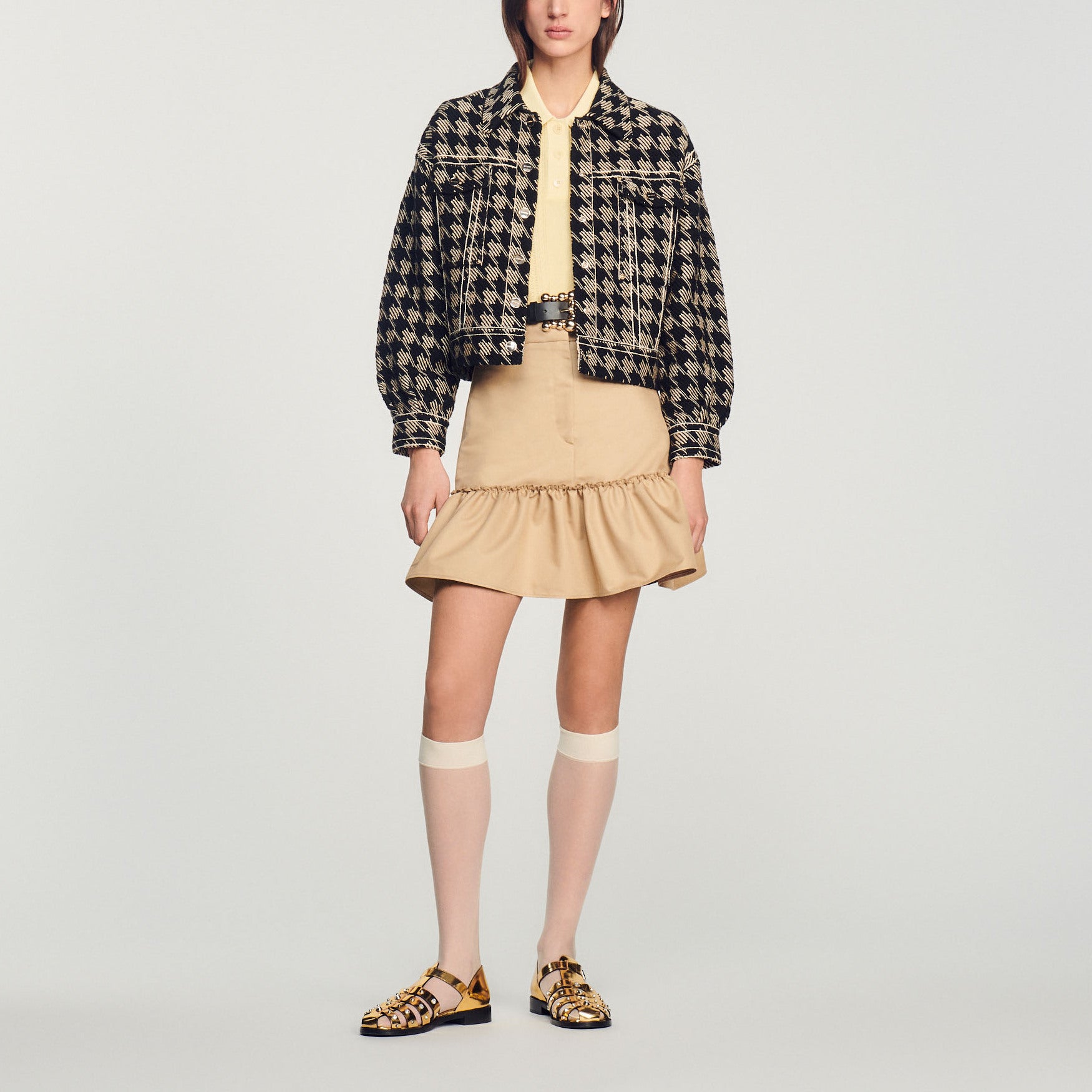 Veste pied de poule Sandro seconde main