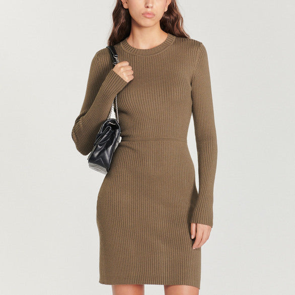 Robe en Maille côtelée Sandro seconde main