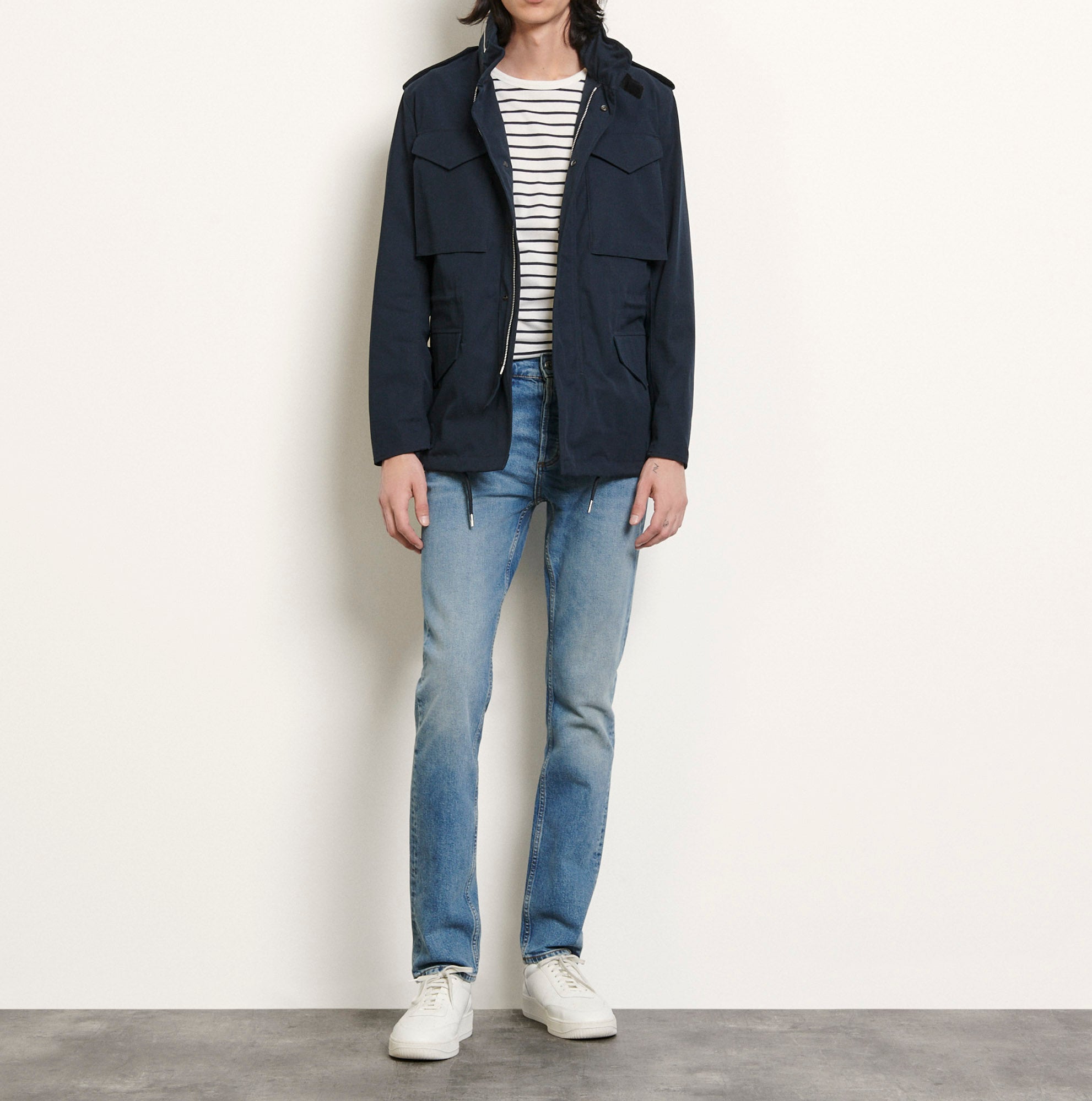 Parka en coton à capuche Sandro seconde main