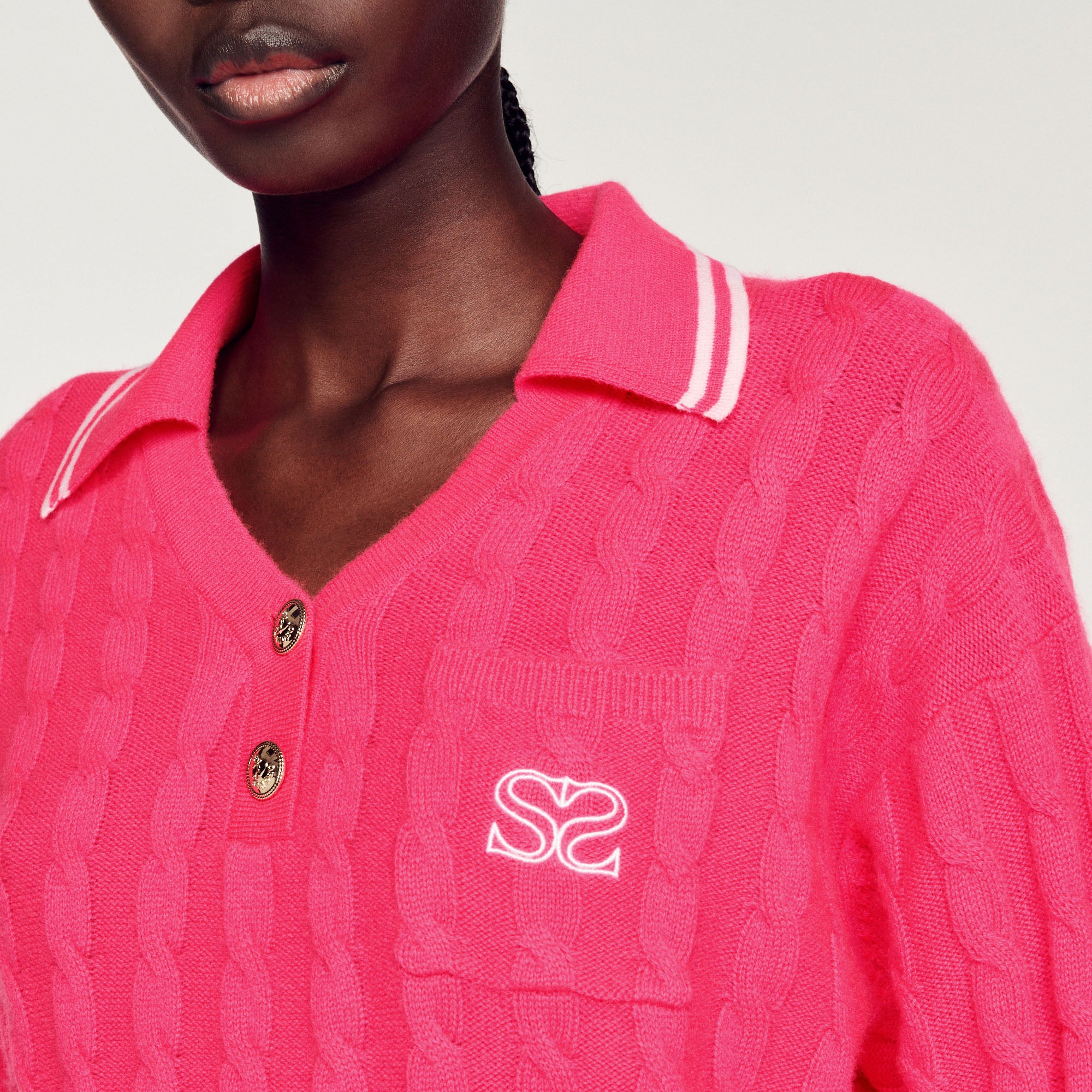 Pull en Maille torsadée Sandro seconde main