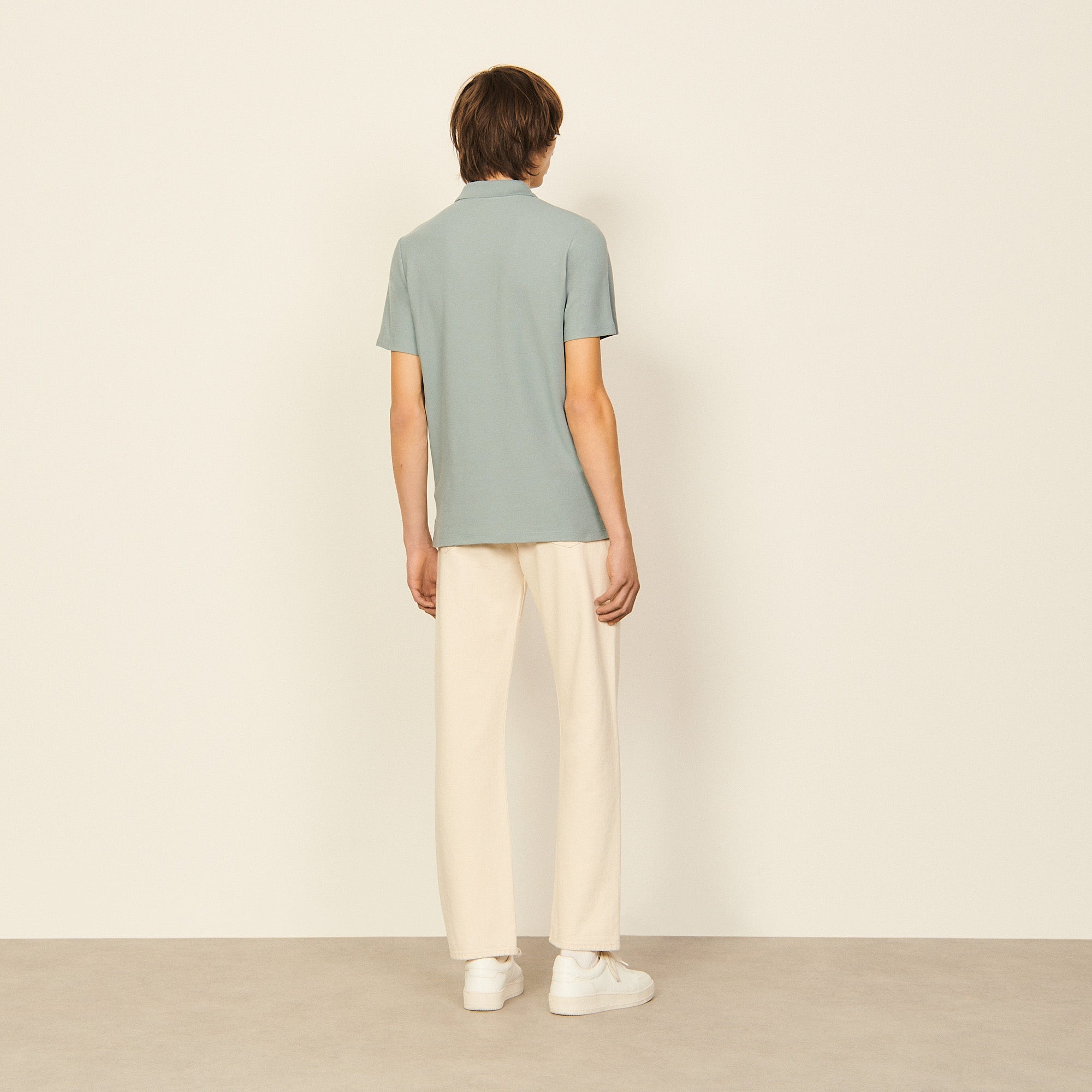 Polo en coton avec logo S Sandro seconde main