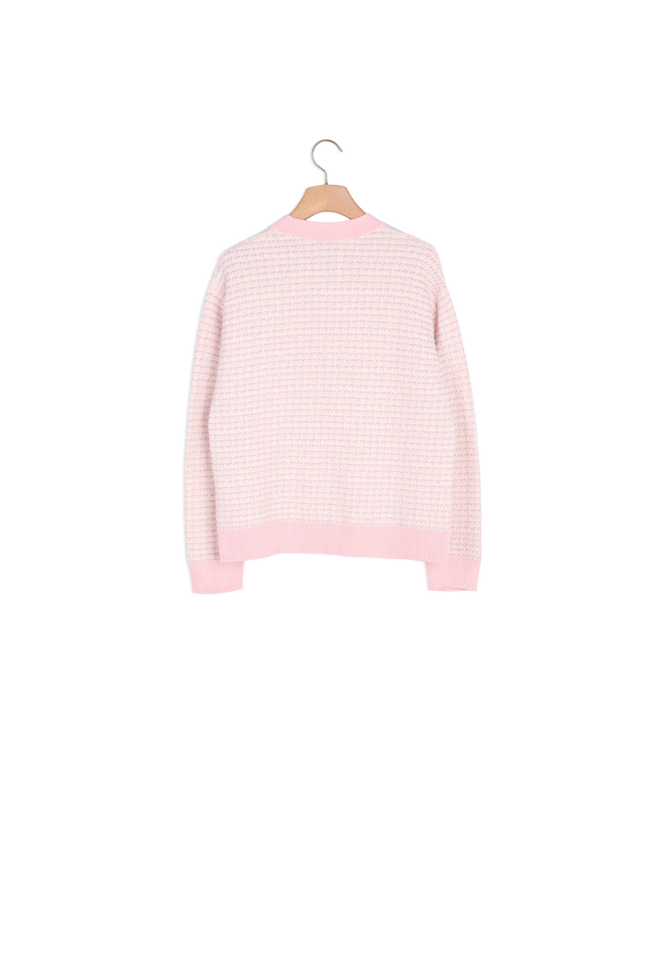 Cardi coat court en tweed fantaisie Sandro seconde main