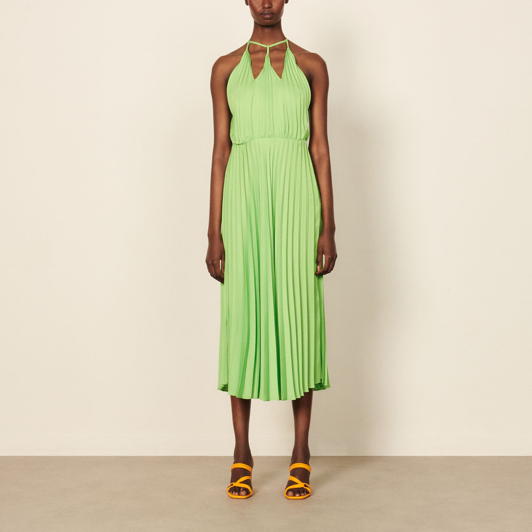 Robe longue plissée Sandro seconde main