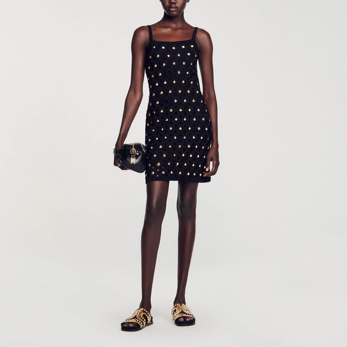 Robe courte à pampilles coquillages Sandro seconde main