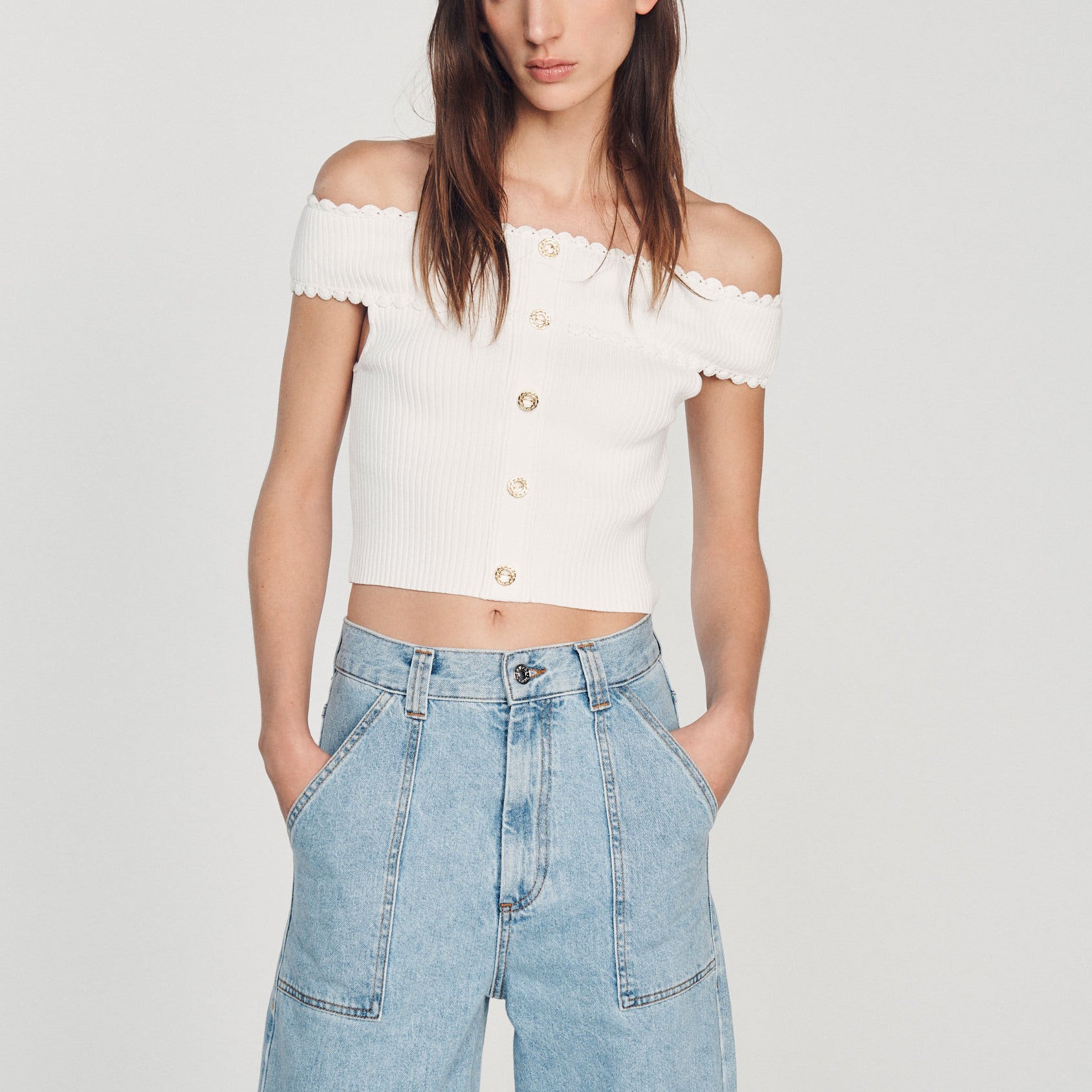 Top court en Maille Sandro seconde main