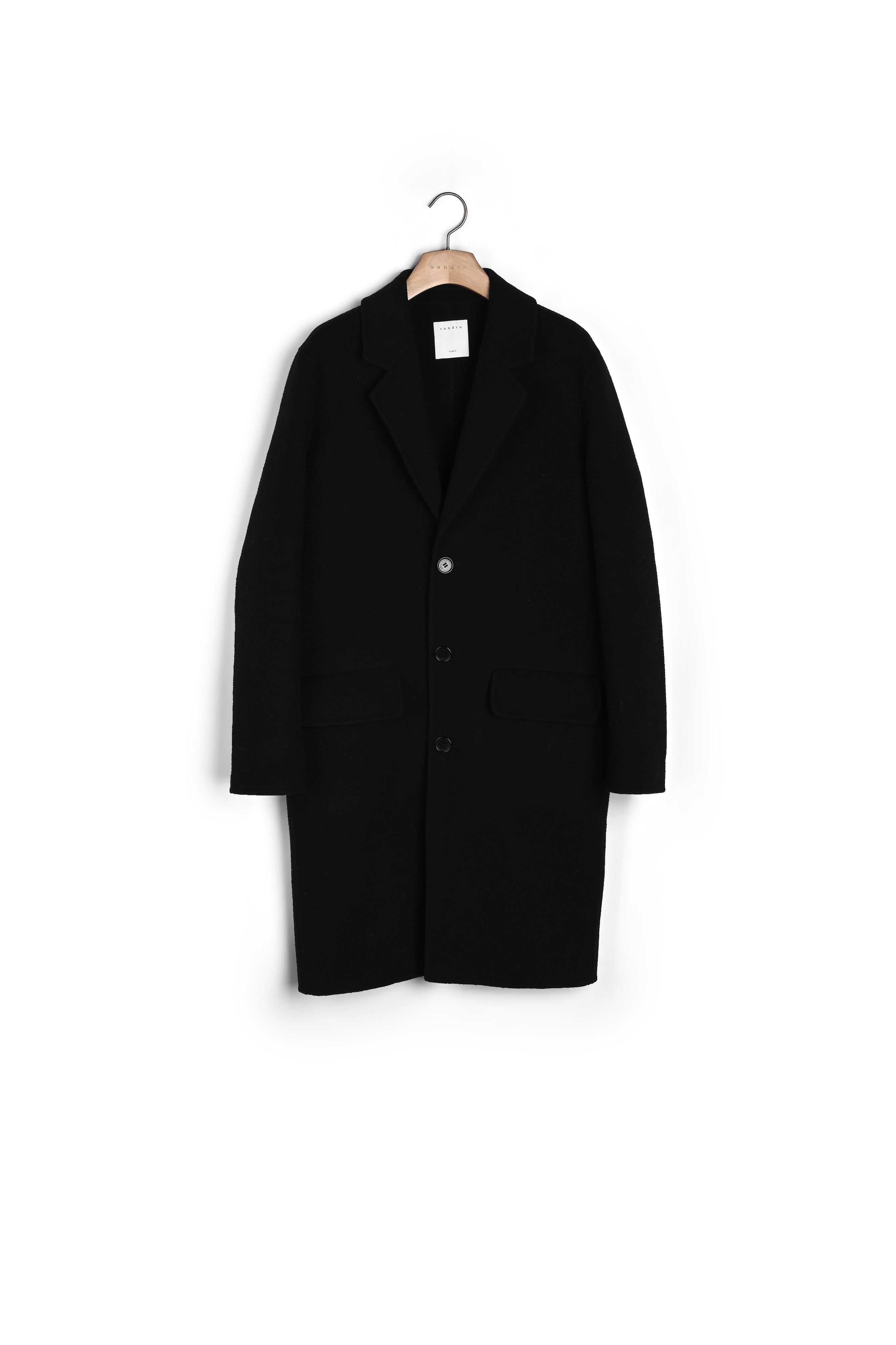 Manteau en laine double face Sandro seconde main