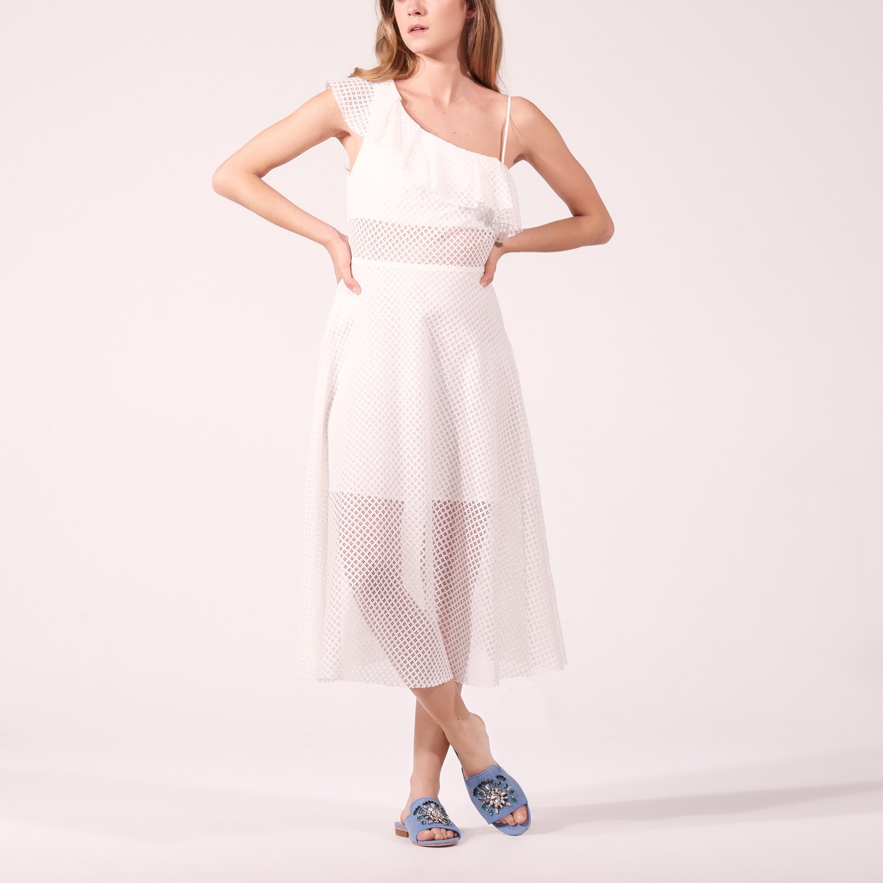 Robe asymétrique matière texturée Sandro seconde main