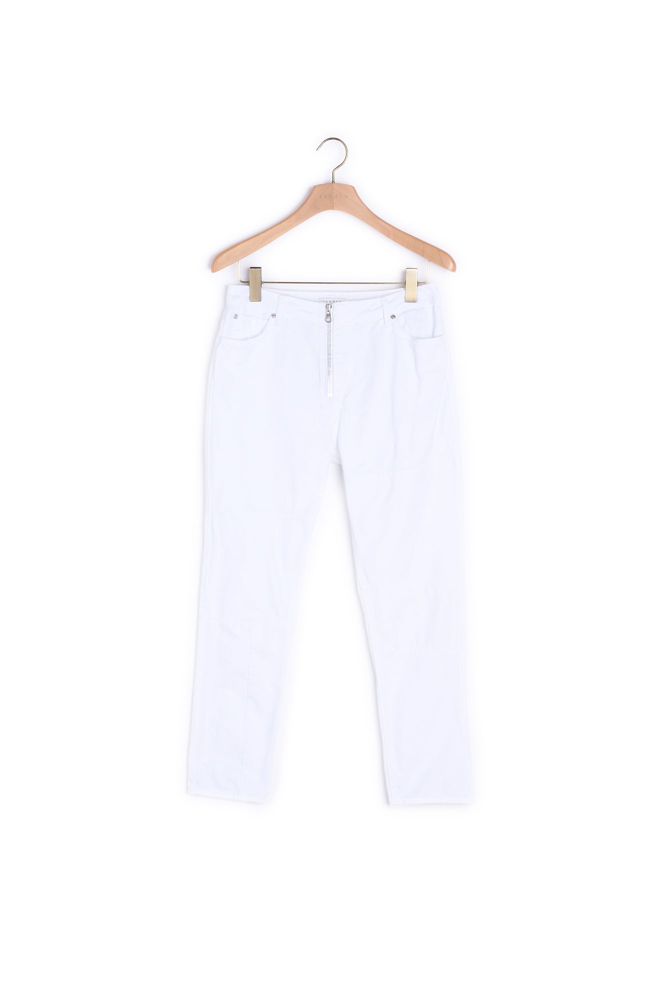 Jean blanc taille haute Sandro seconde main