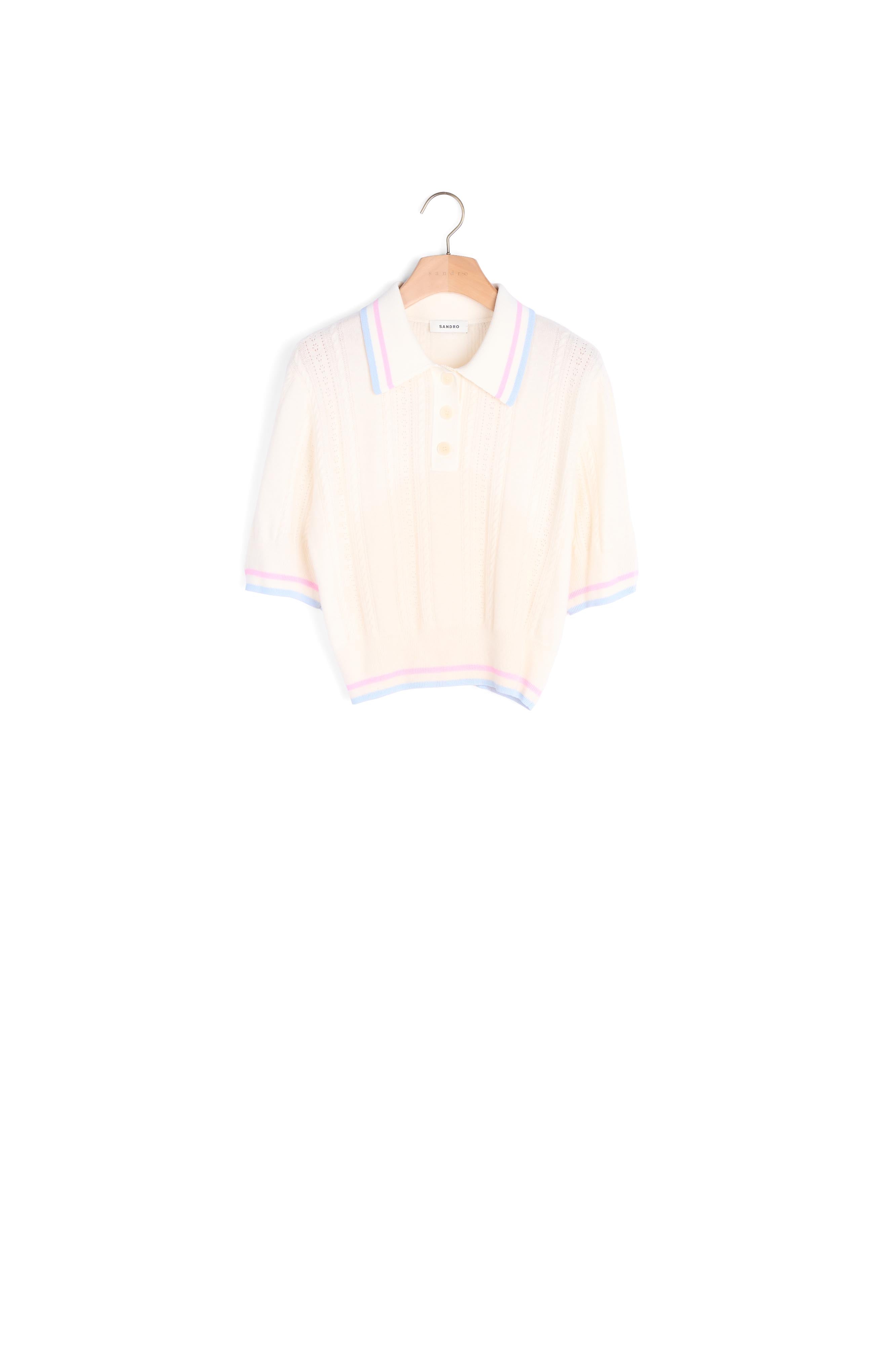 Pull polo en Maille Sandro seconde main