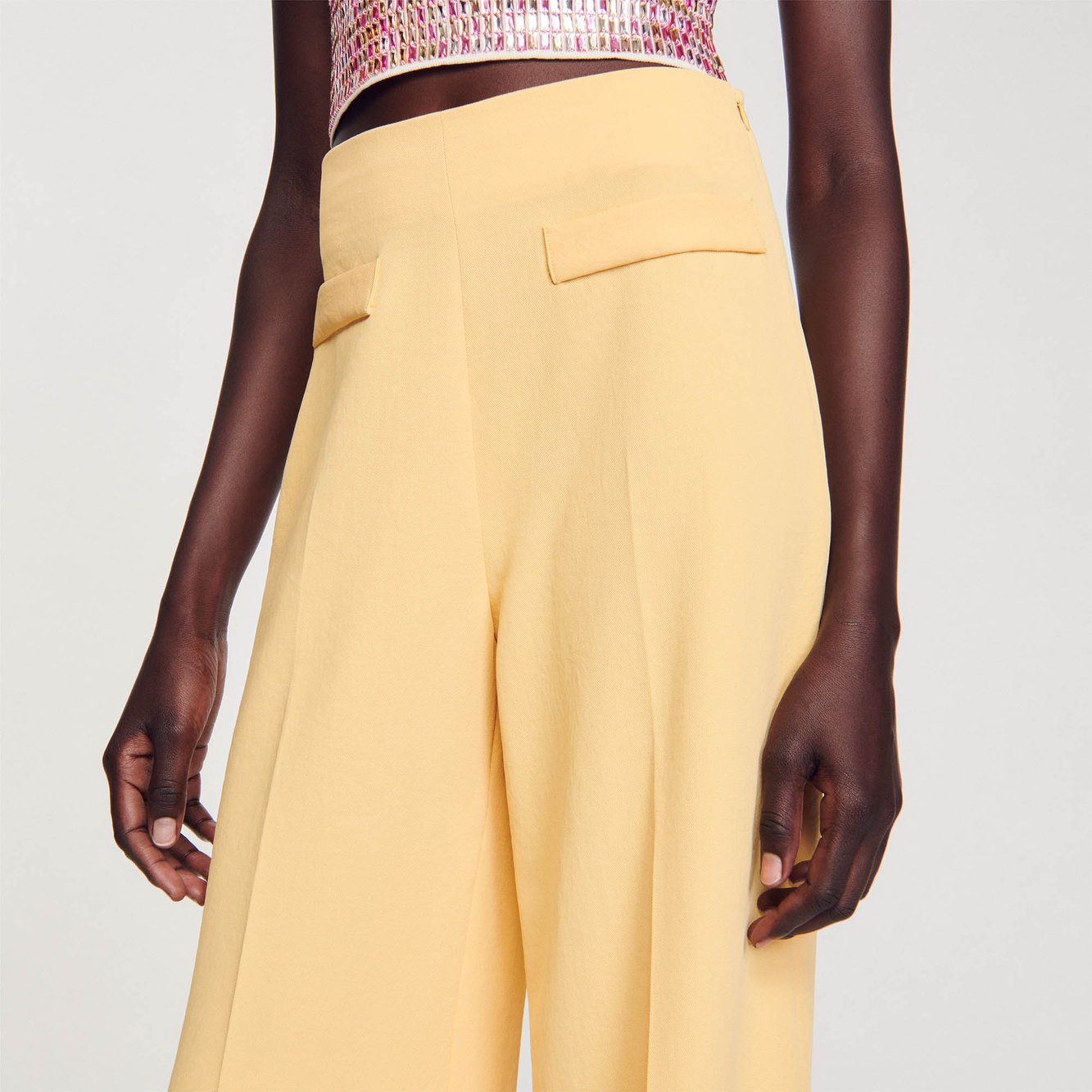 Pantalon de costume à pinces Sandro seconde main