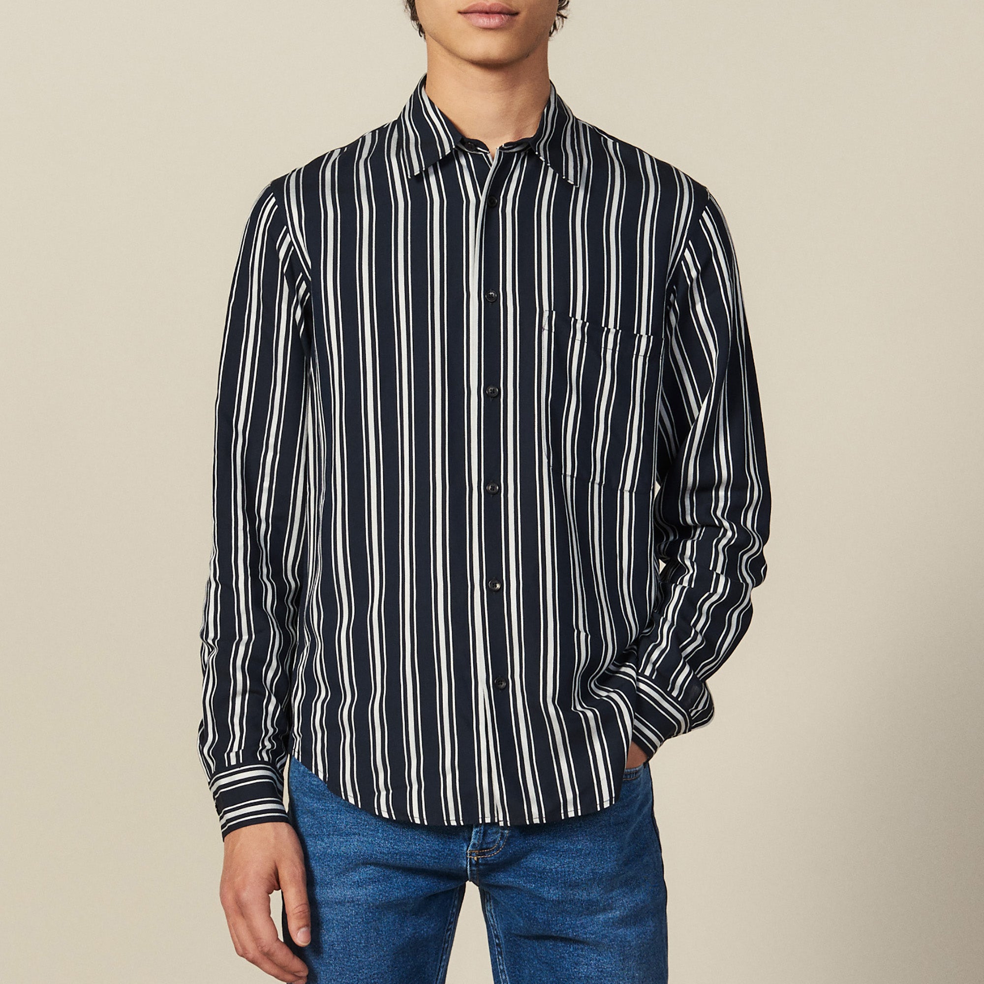 Chemise fluide rayée Sandro seconde main