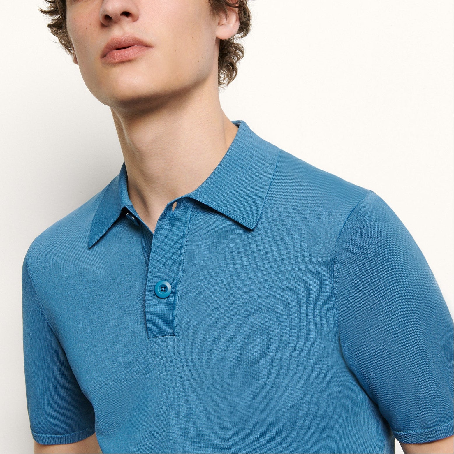 Polo en Maille fine manches courtes Sandro seconde main