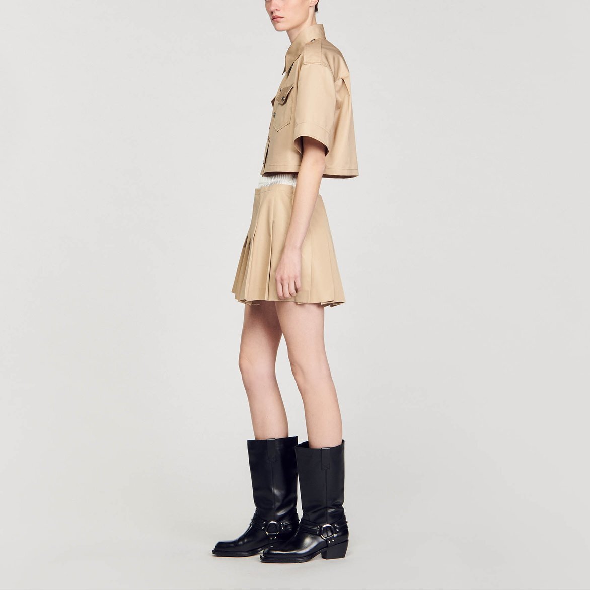 Chemise courte officier Sandro seconde main