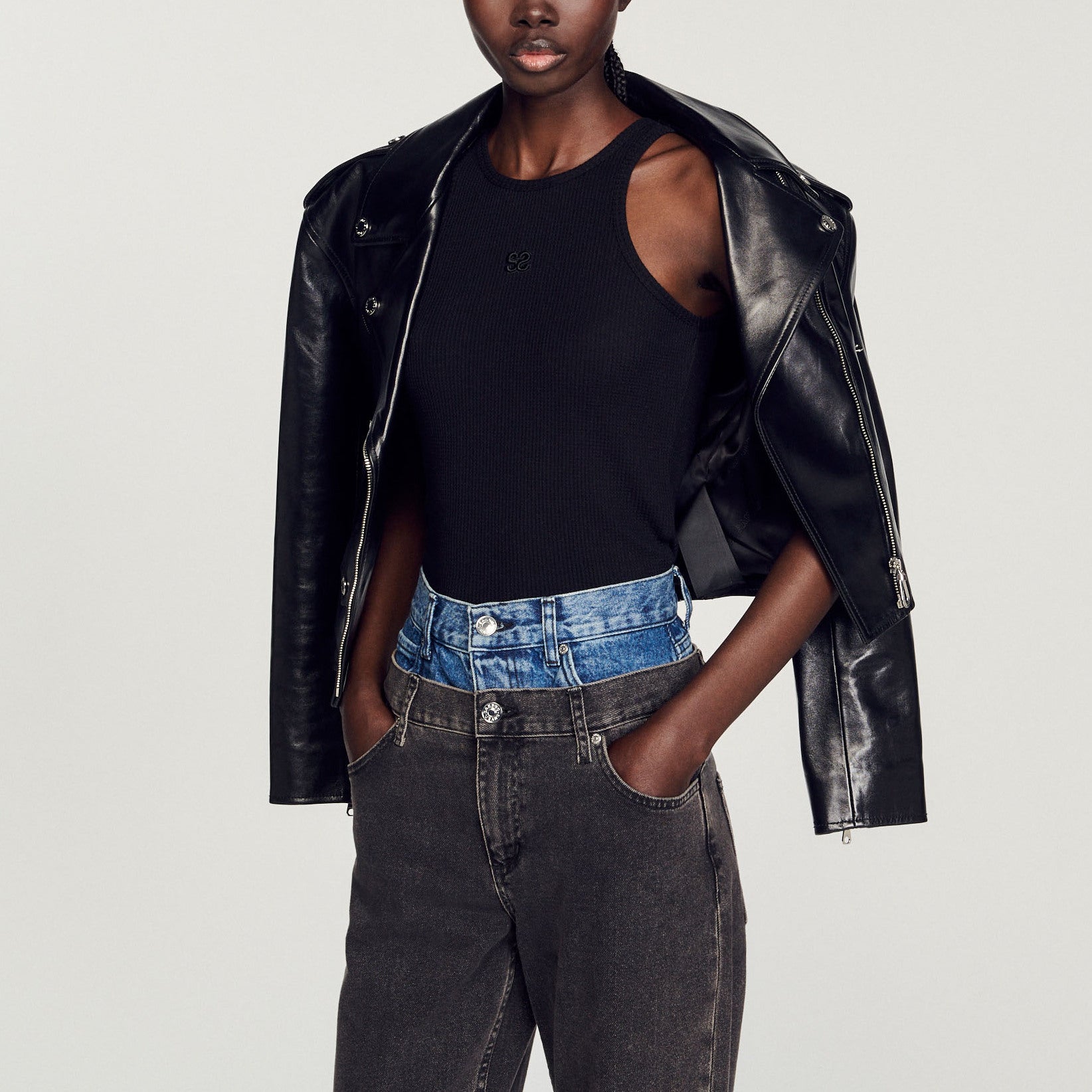 Débardeur logo double S Sandro seconde main