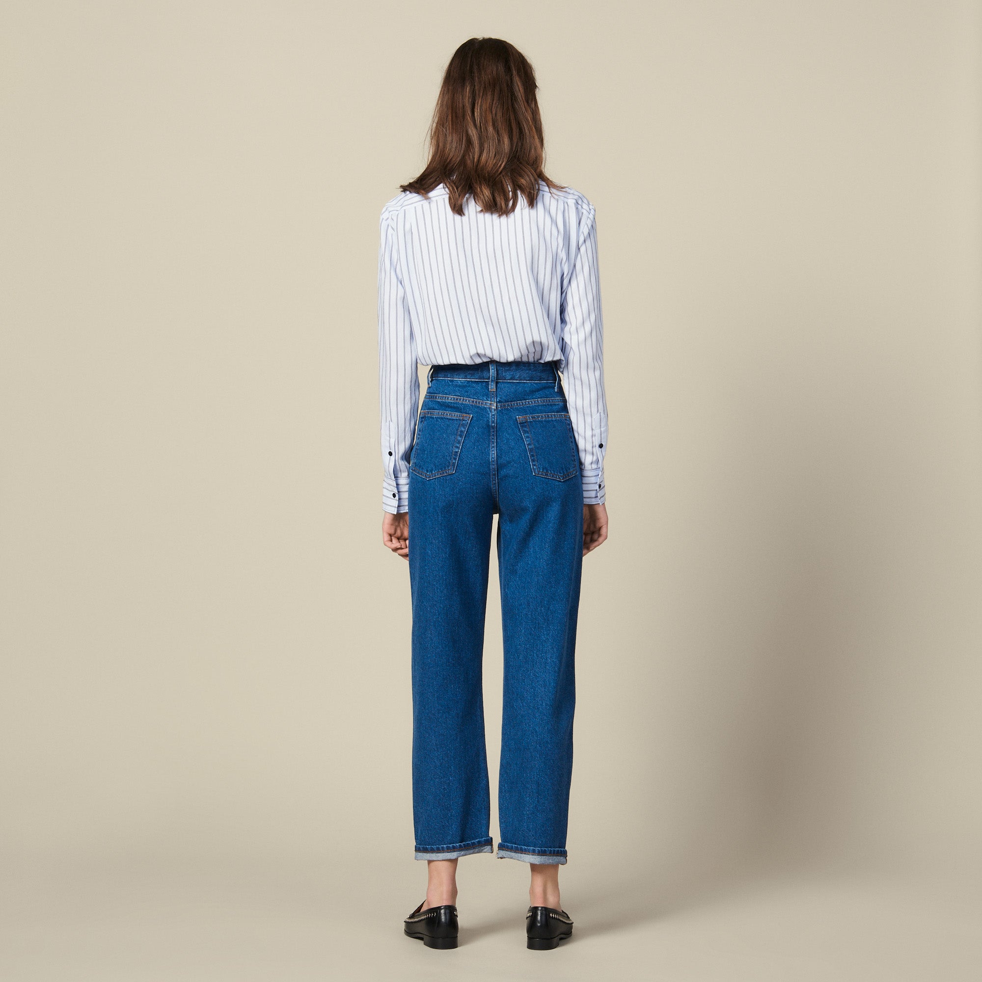 Jean coupe mom bicolore Sandro seconde main