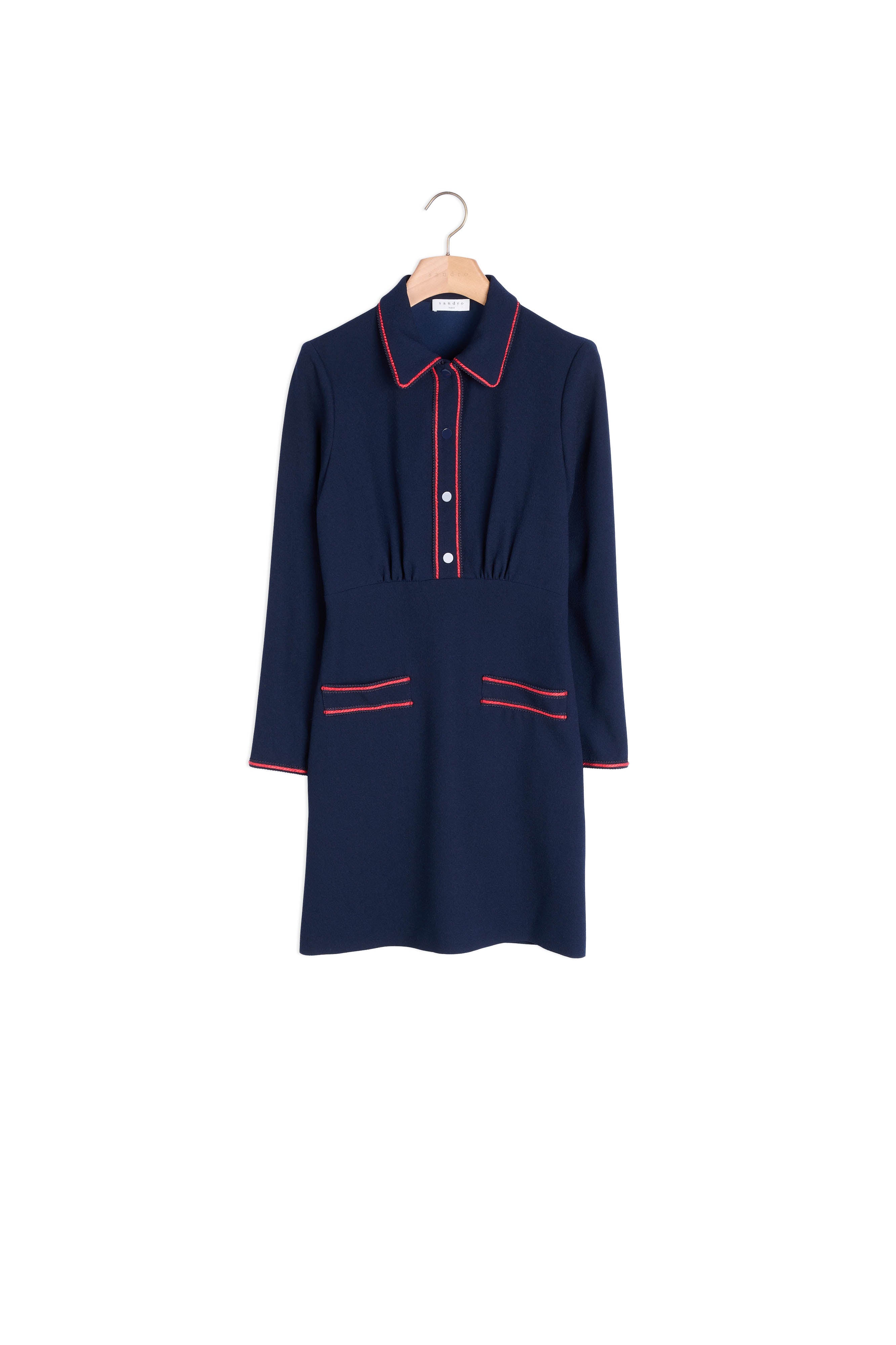 Robe  texturée à  galons Sandro seconde main