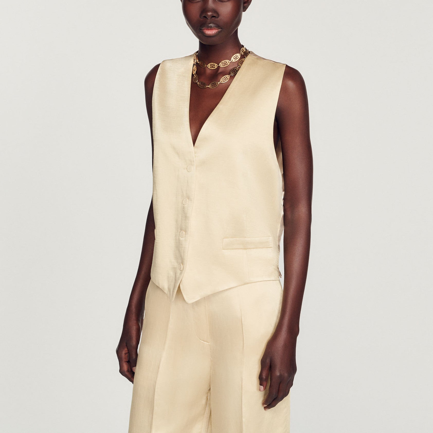 Gilet de costume Sandro seconde main