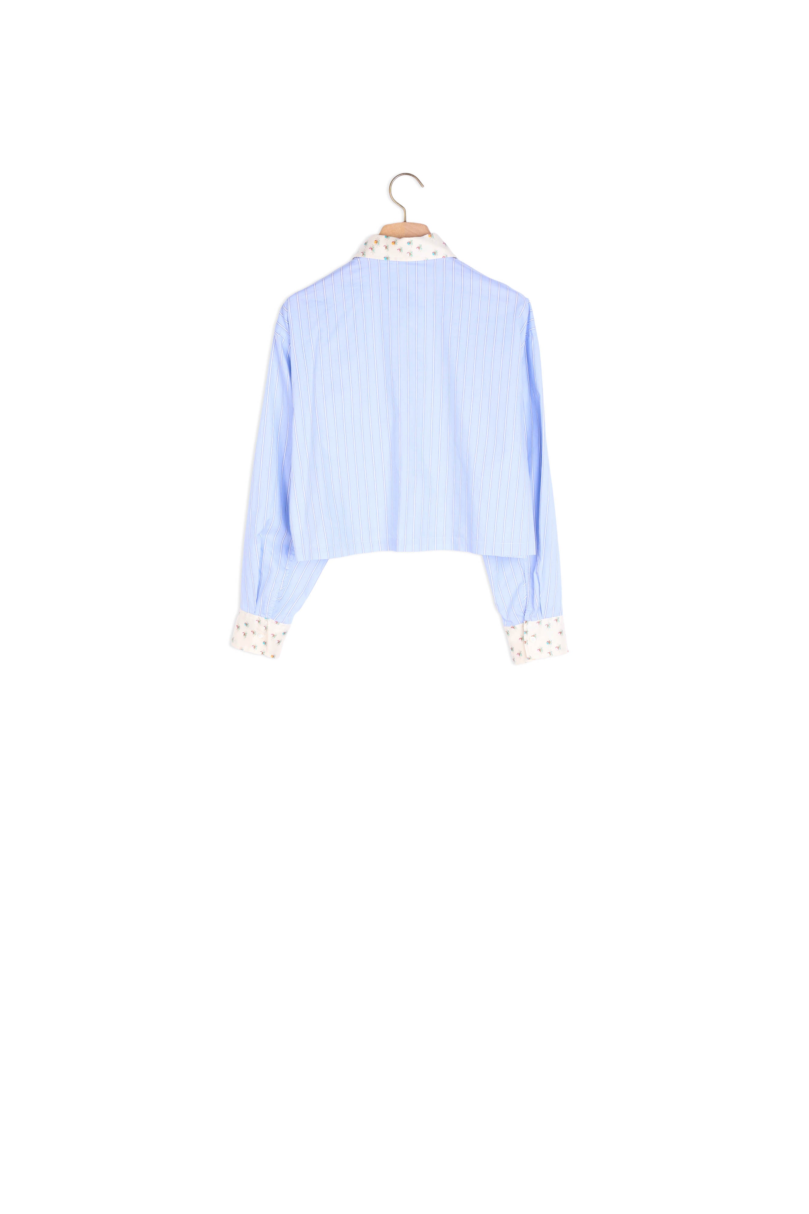 Chemise courte à col imprimé Sandro seconde main