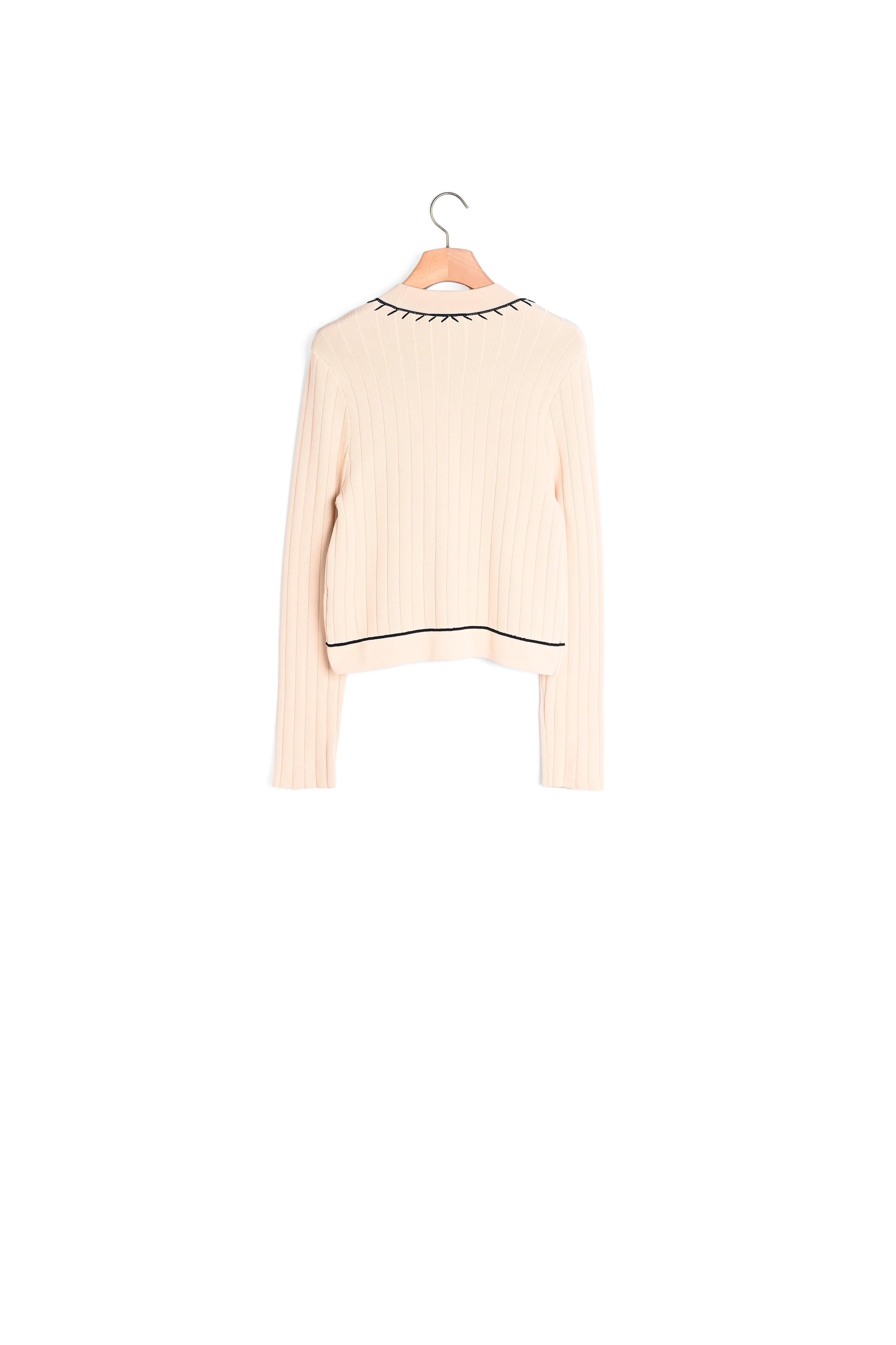 Cardigan à détails contrastés Sandro seconde main